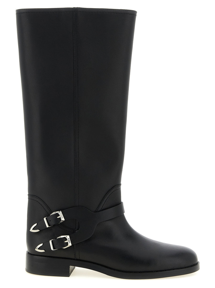 Pinko Cheval Boots — Black