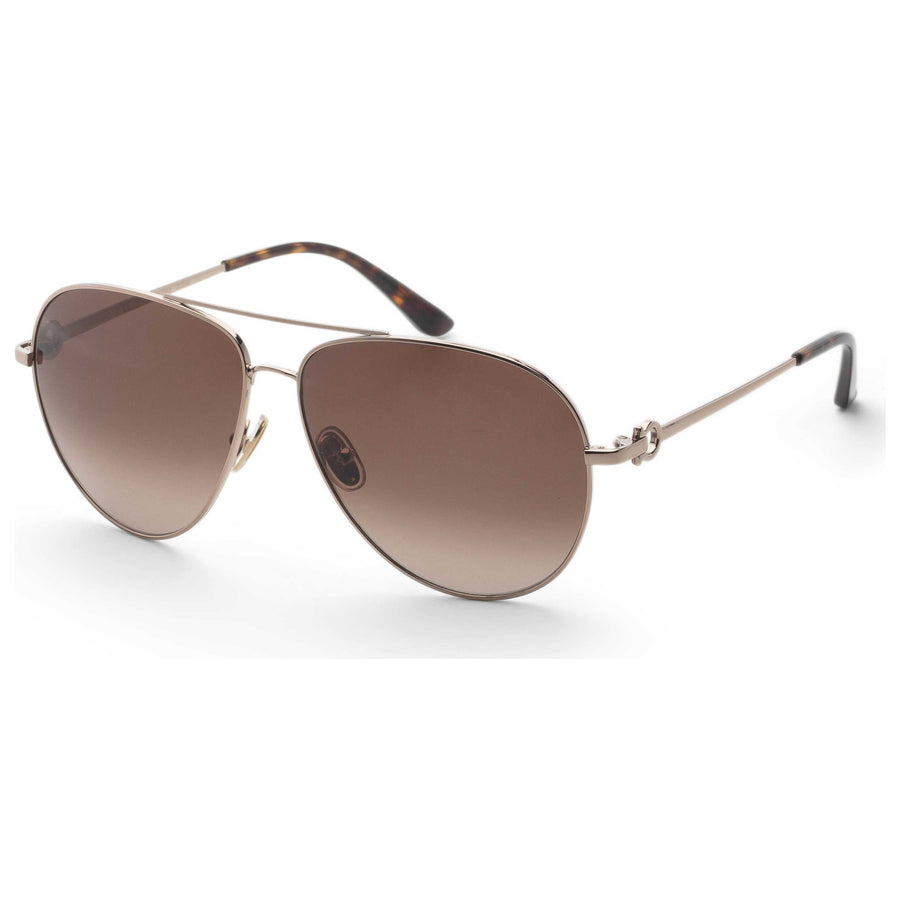Preloved - Ferragamo Mens 61 Mm Gold Sunglasses Sf269s-718-61 One Color