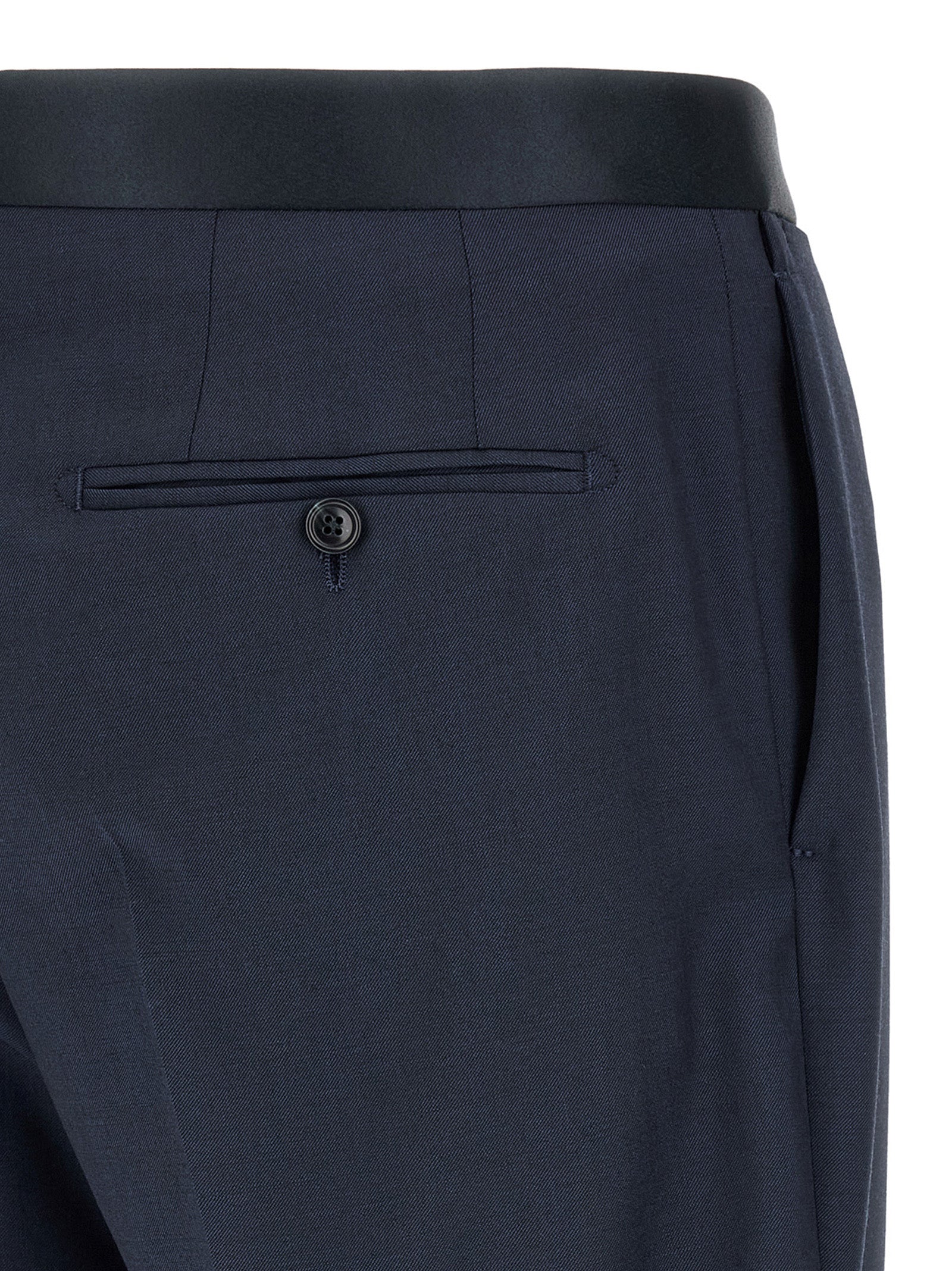 Tuxedo Dress Blue Virgin Wool Suits