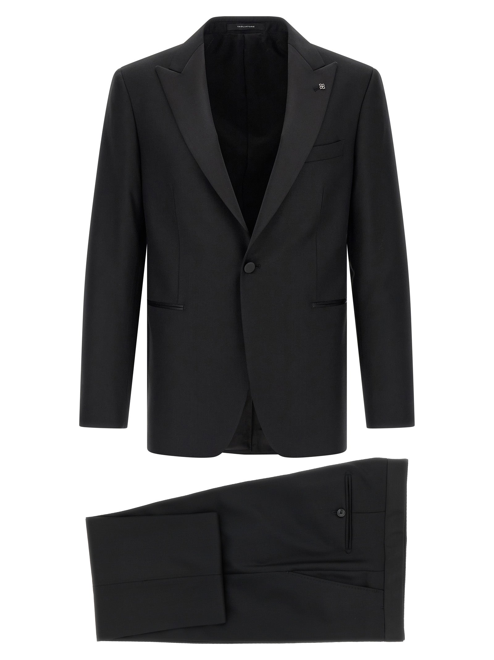 Napoli tuxedo dress Black Virgin Wool Suits