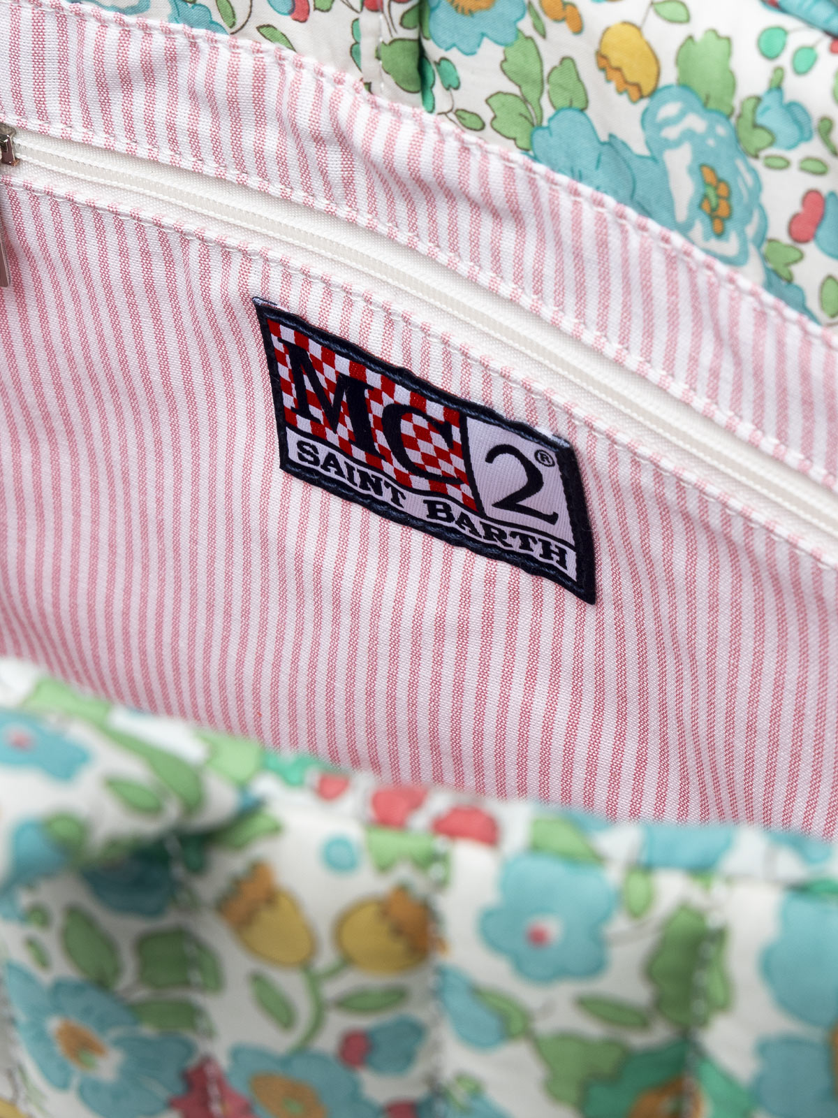 Betsy Quilted Soft Tote Mid Bag | Made With Liberty Fabric Green