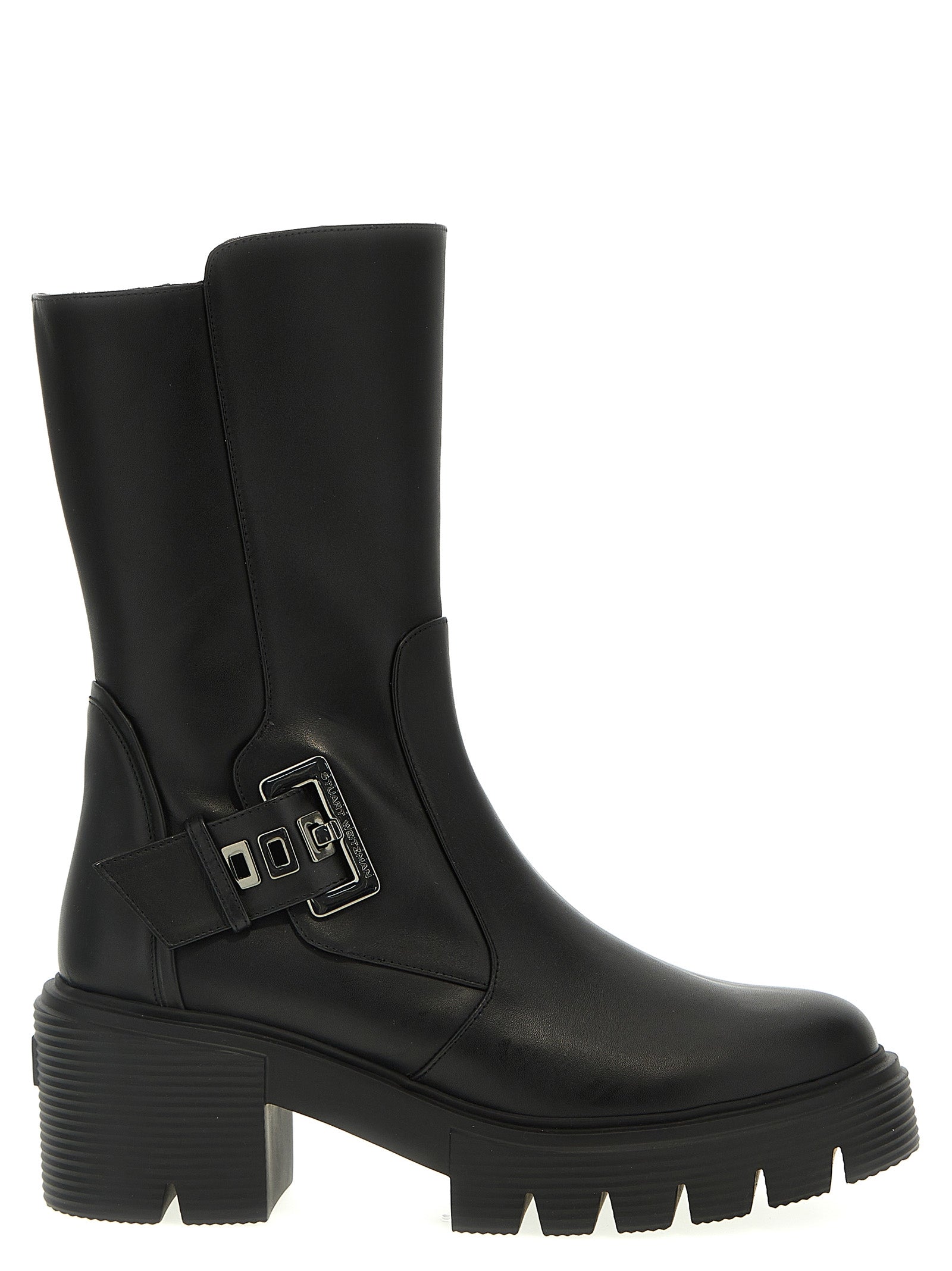 Soho boots Black Calfskin Leather Boots, Ankle
