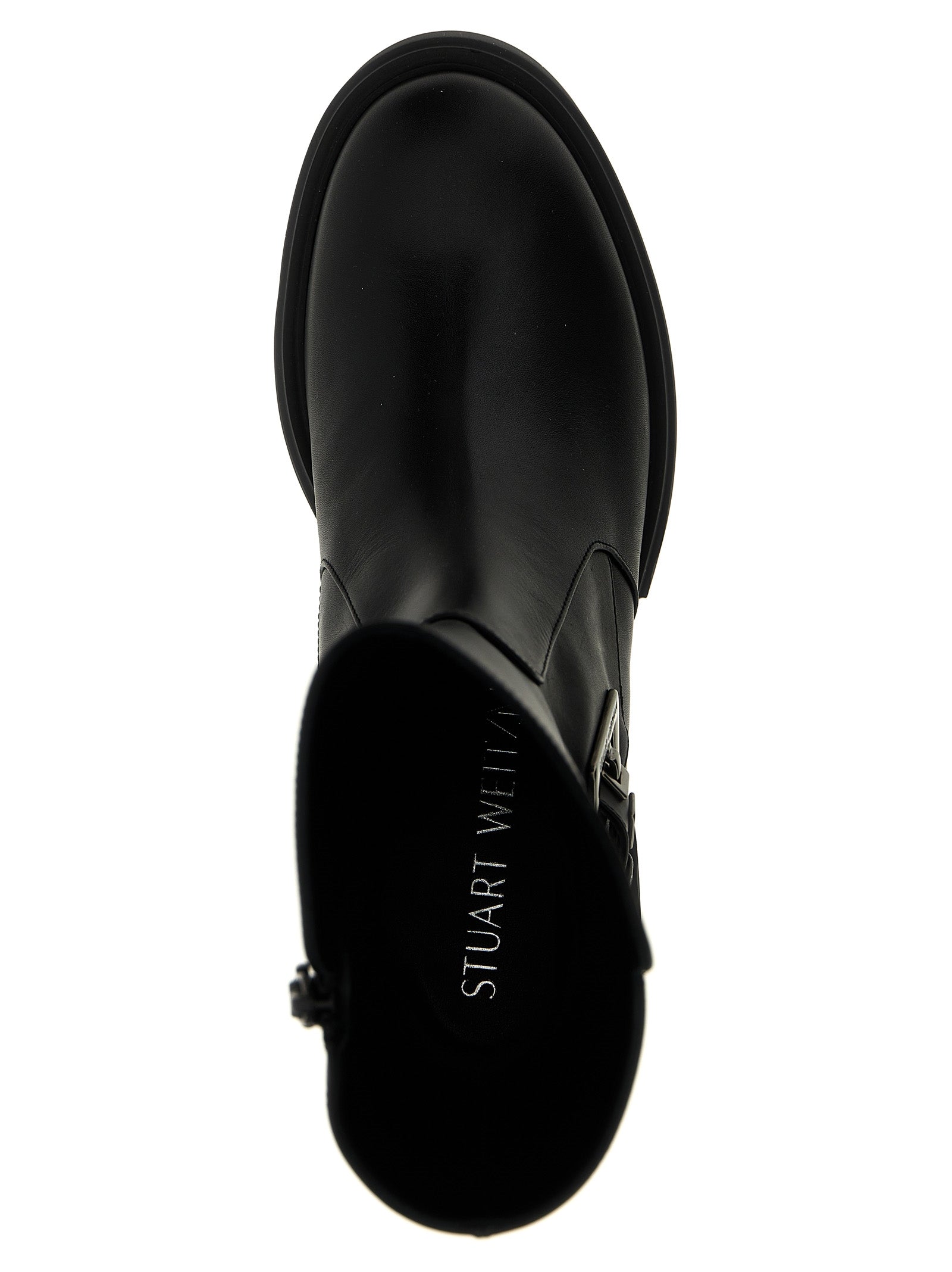 Soho boots Black Calfskin Leather Boots, Ankle