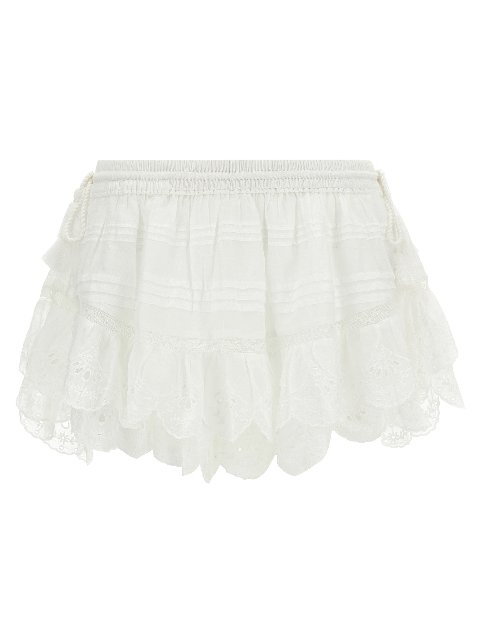 Puria shorts White Cotton Bermuda