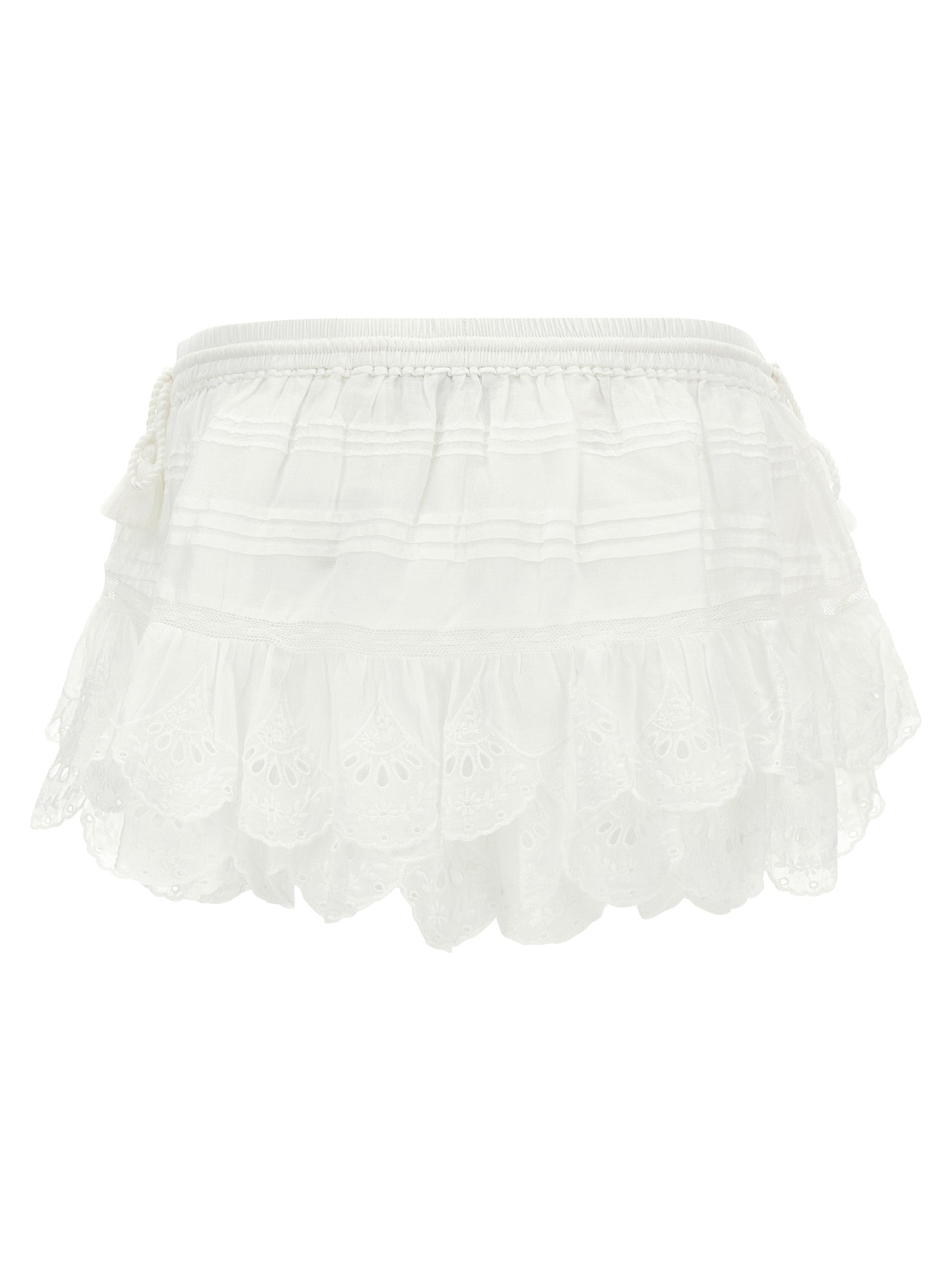 Puria shorts White Cotton Bermuda