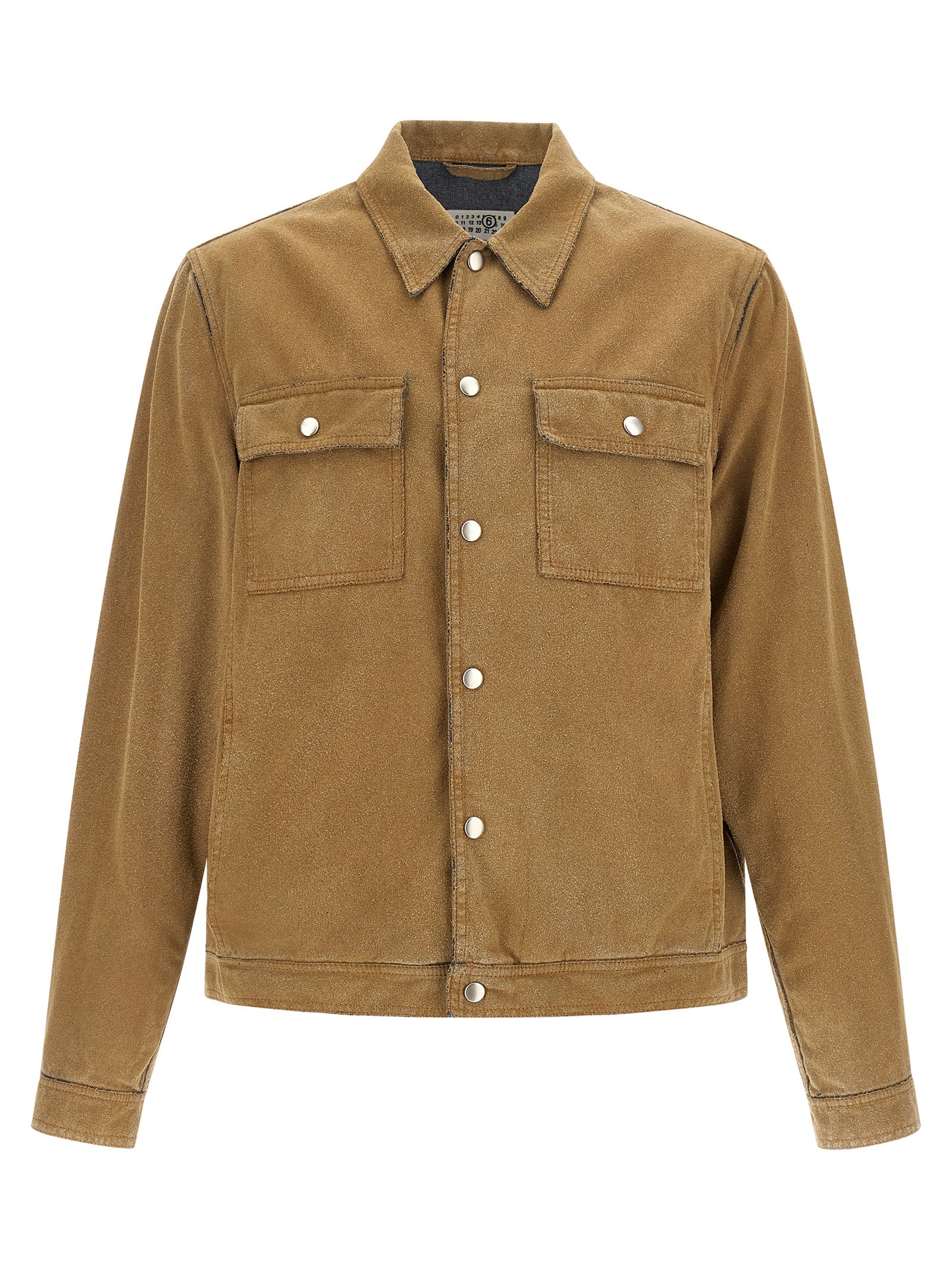 Trucker jacket Beige Cotton Down Jacket, Parka, Casual