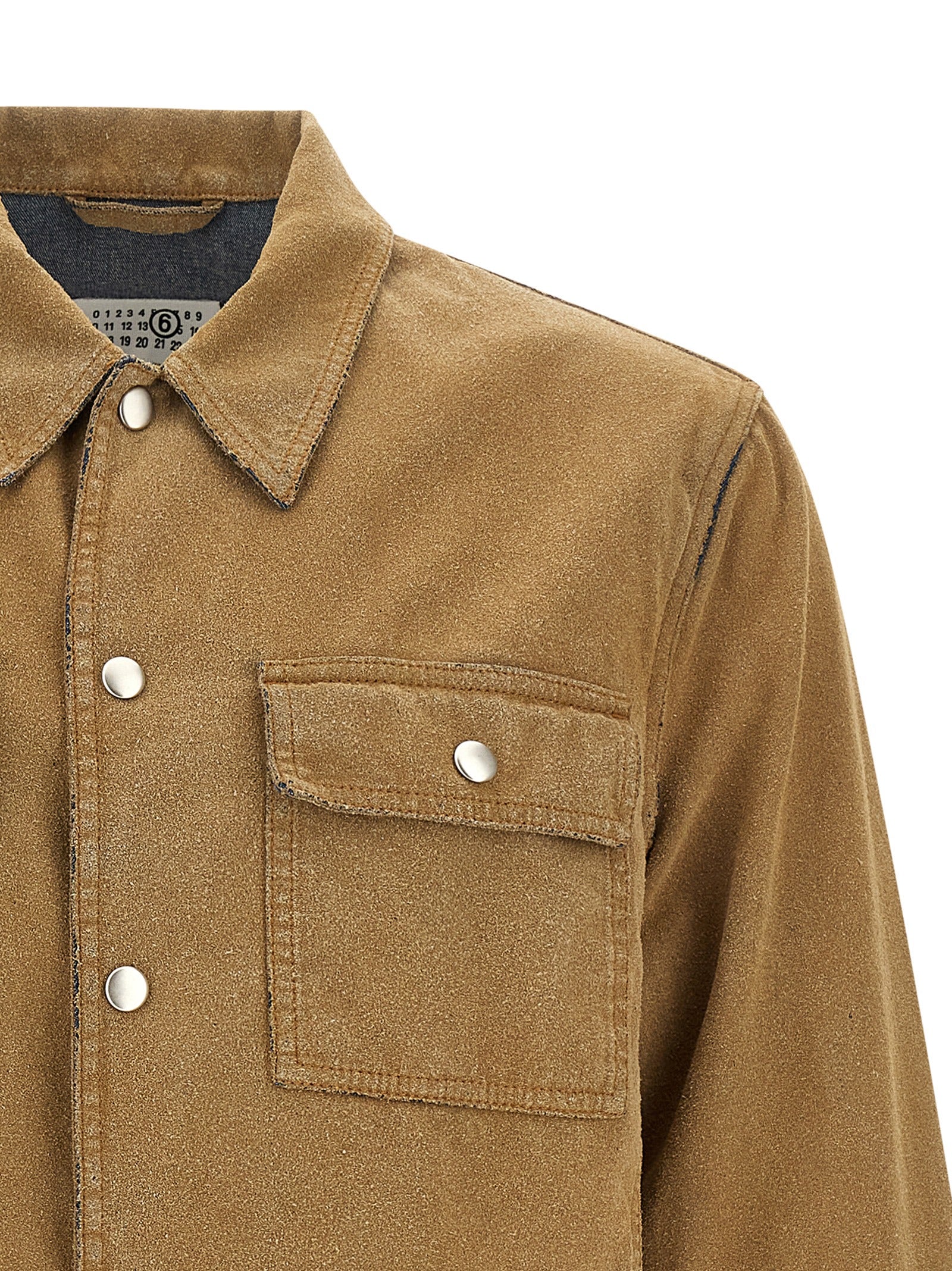 Trucker jacket Beige Cotton Down Jacket, Parka, Casual