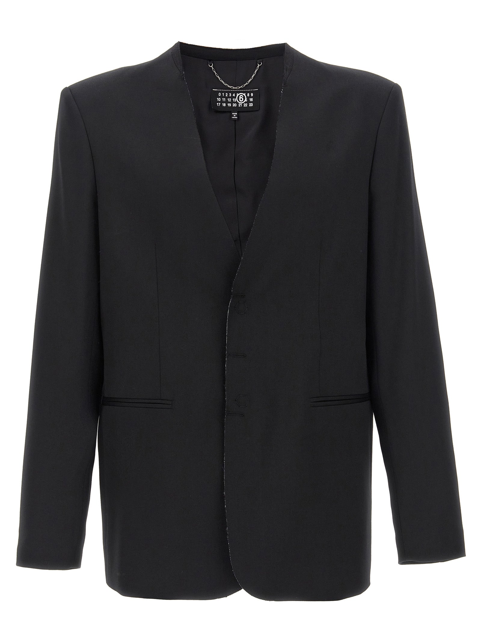Single-breasted blazer Black