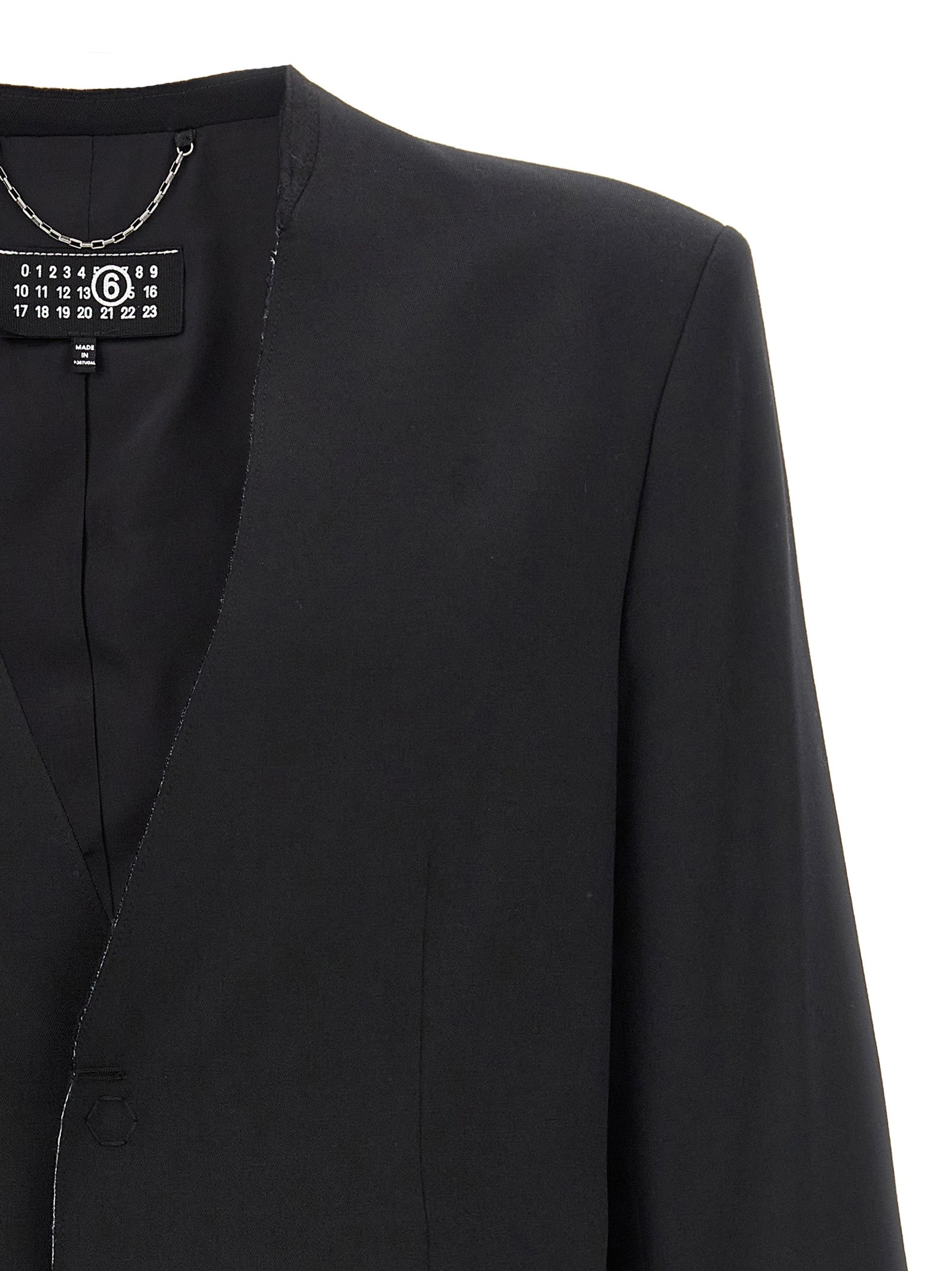 Single-breasted blazer Black
