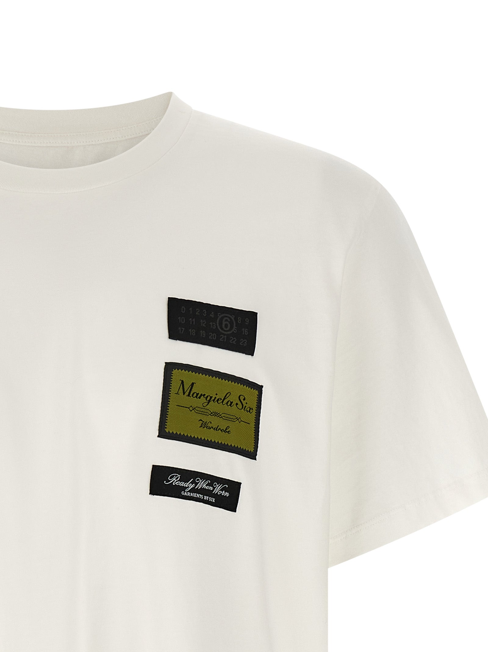 etichette patch t-shirt White Cotton