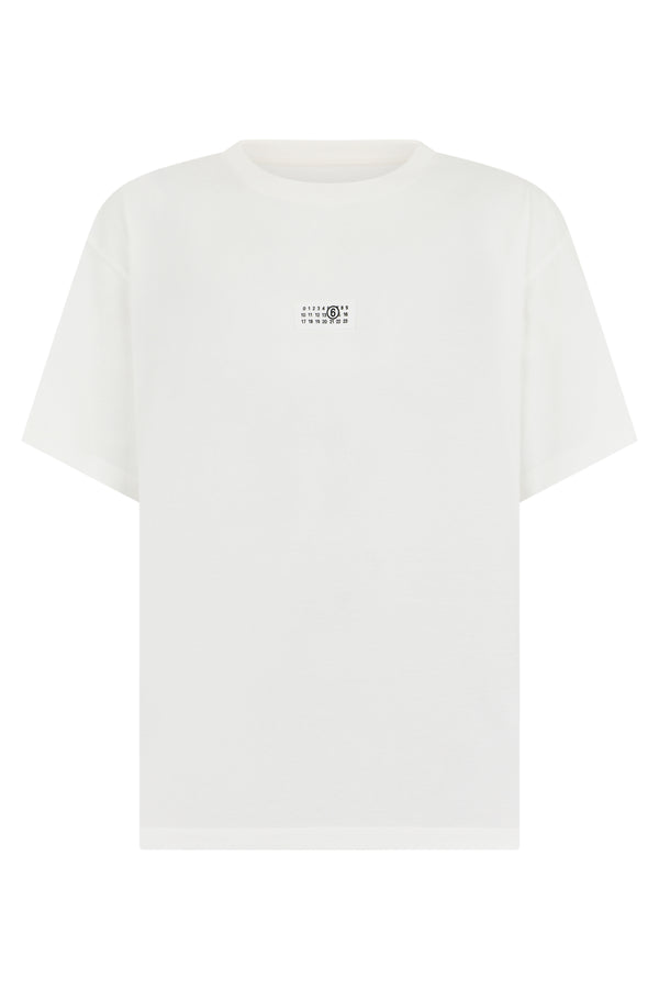 Short Sleeve T-Shirt Off White Cotton T-shirts