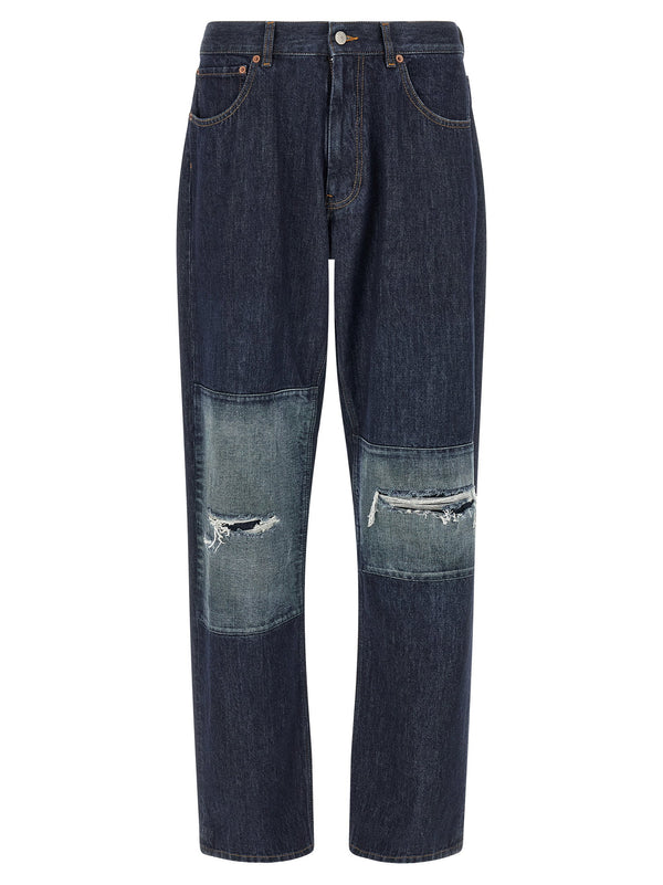Mm6 Maison Margiela Patchwork Insert Jeans