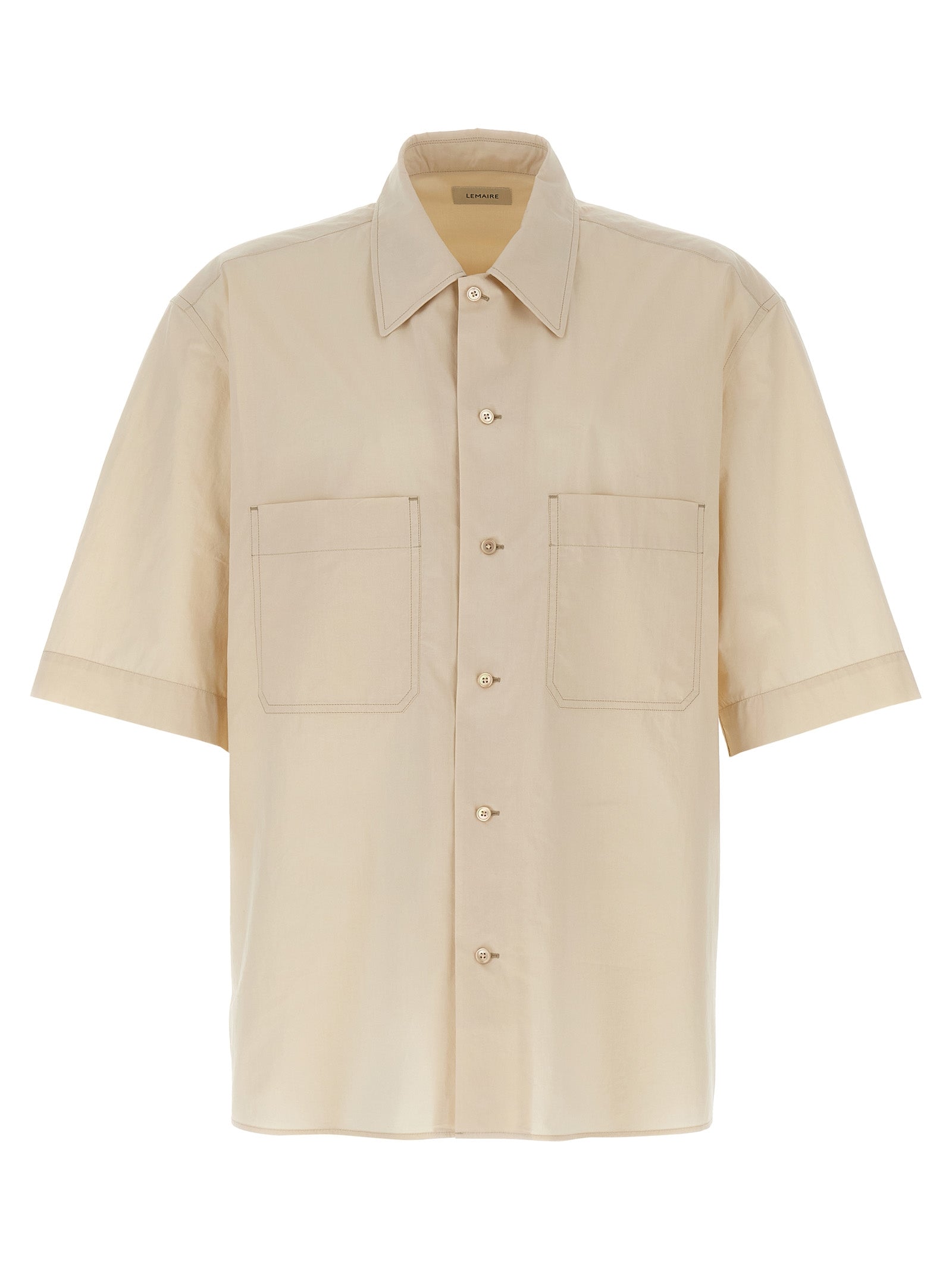 Convertible shirt Beige Cotton Shirt, Blouse