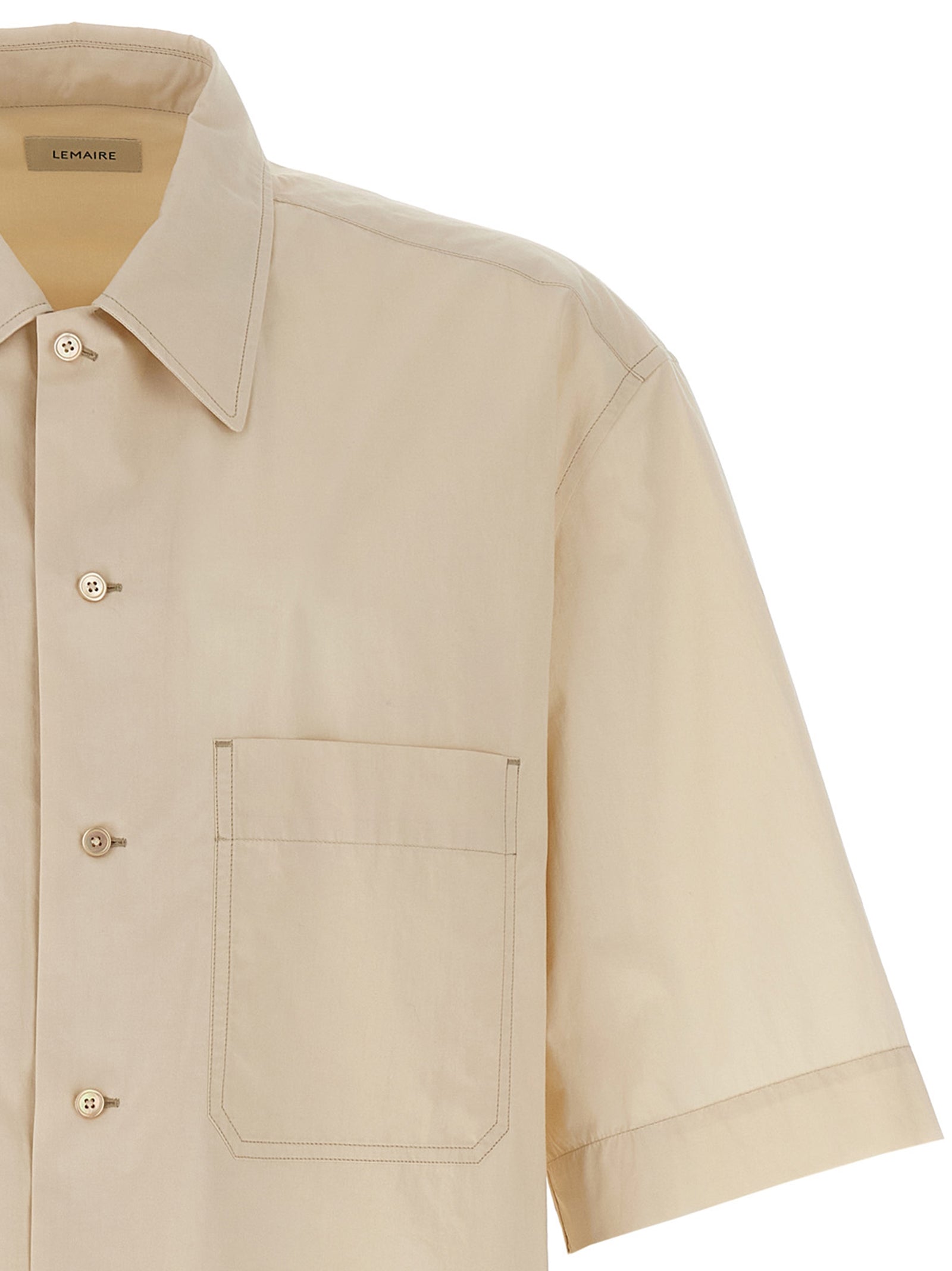 Convertible shirt Beige Cotton Shirt, Blouse