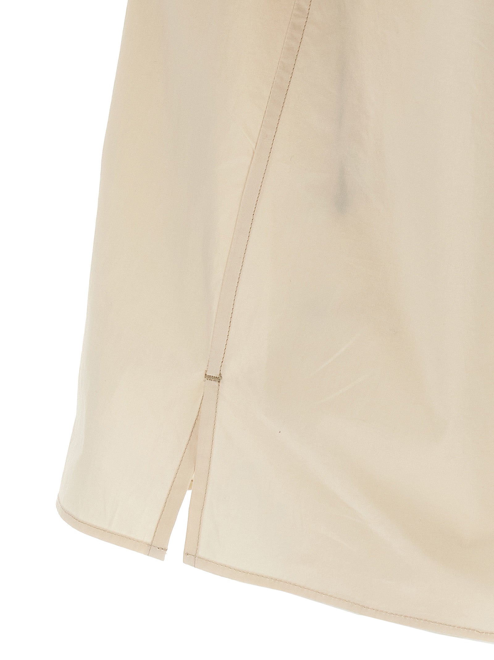 Convertible shirt Beige Cotton Shirt, Blouse