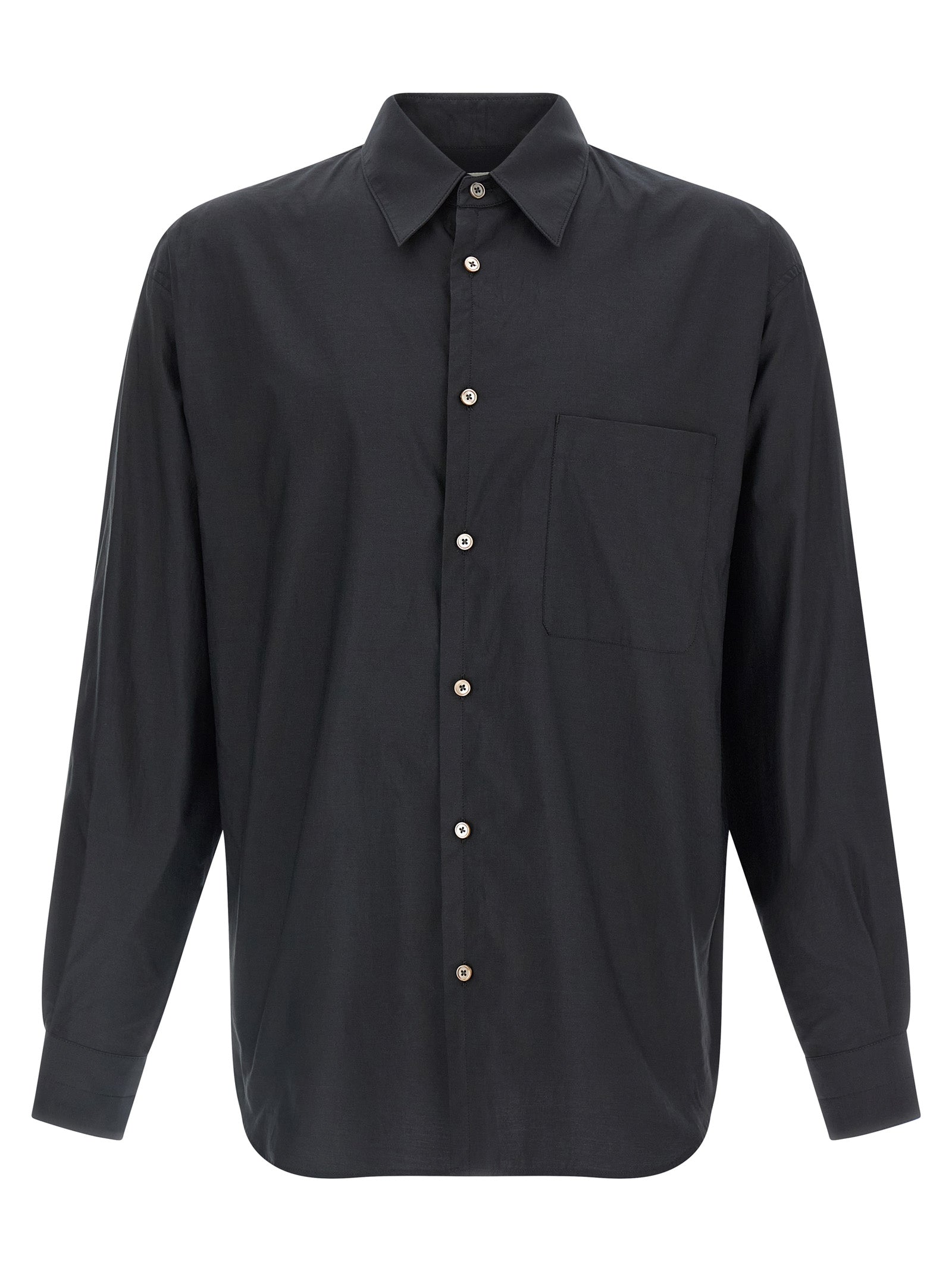 Cotton silk shirt Gray Shirt, Blouse