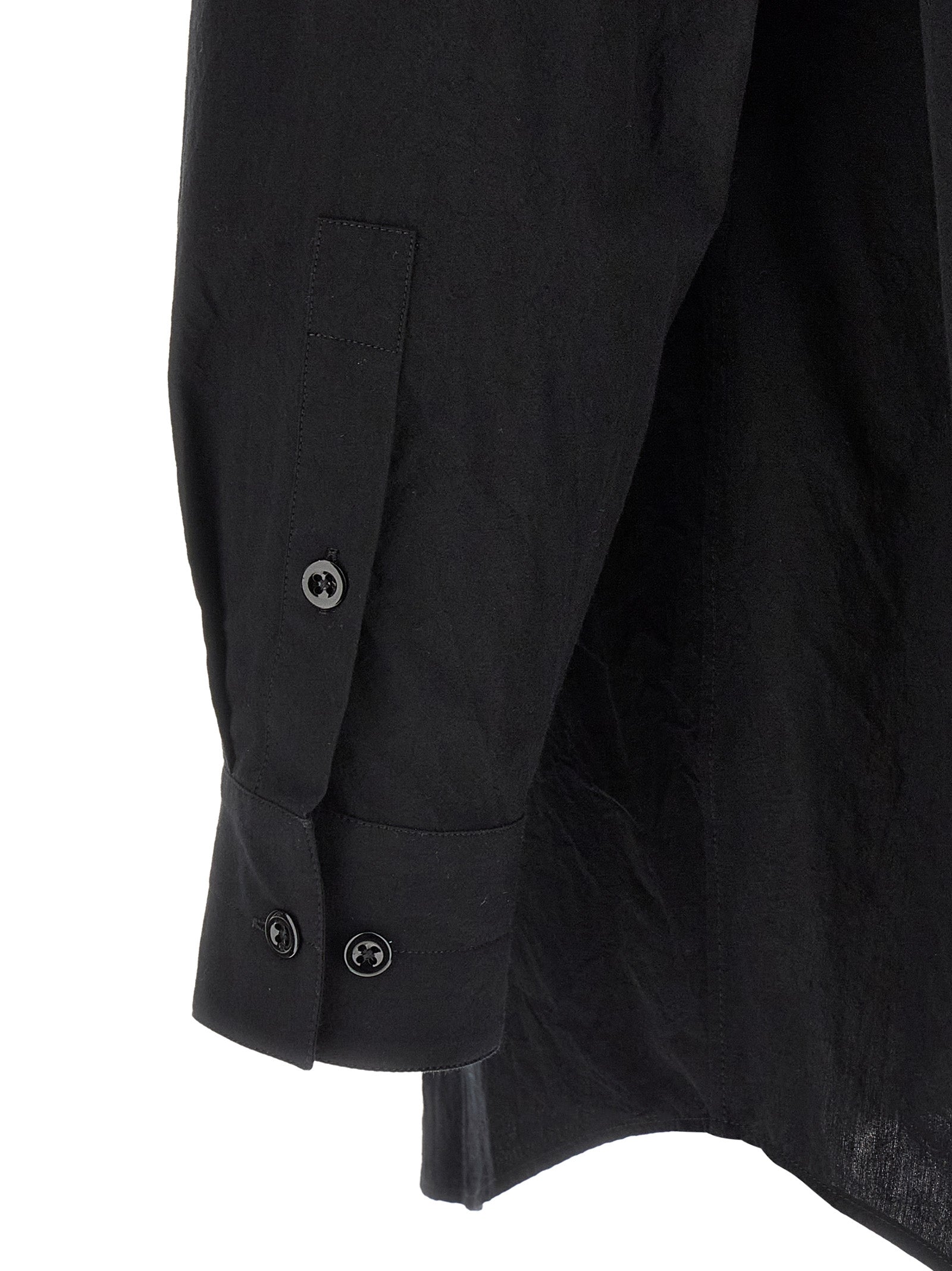 Two Pocket Shirt Black Cotton Shirt, Blouse