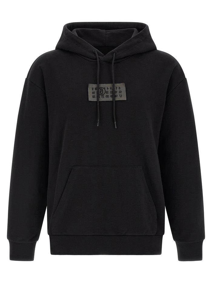 Hoodie Black Cotton Sweatshirt