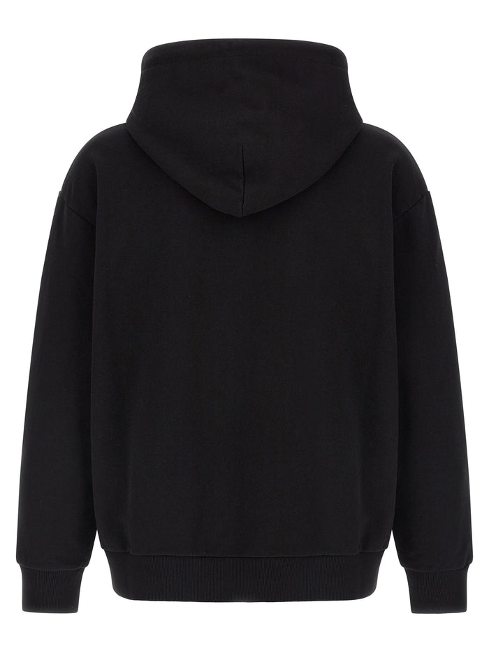 Hoodie Black Cotton Sweatshirt