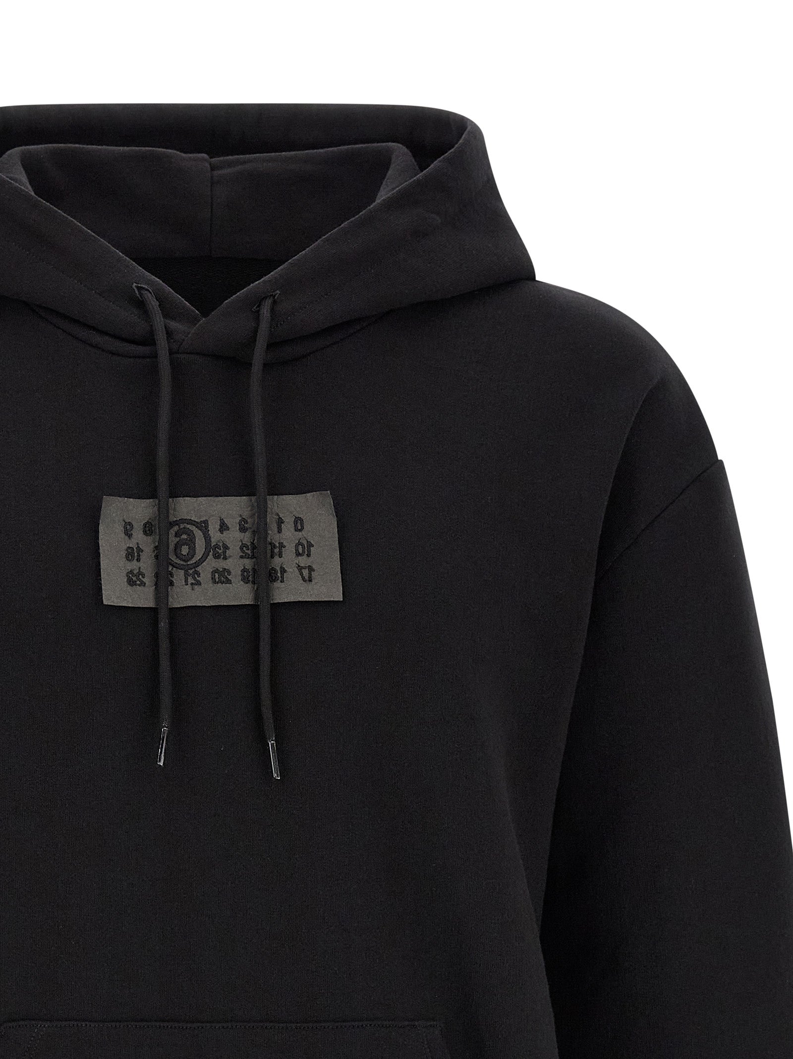 Hoodie Black Cotton Sweatshirt