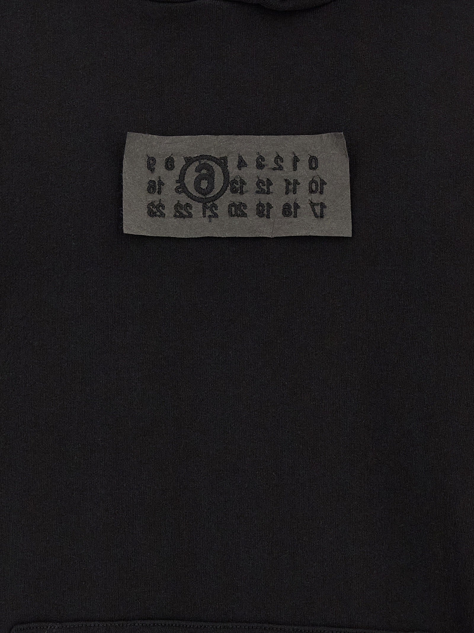 Hoodie Black Cotton Sweatshirt