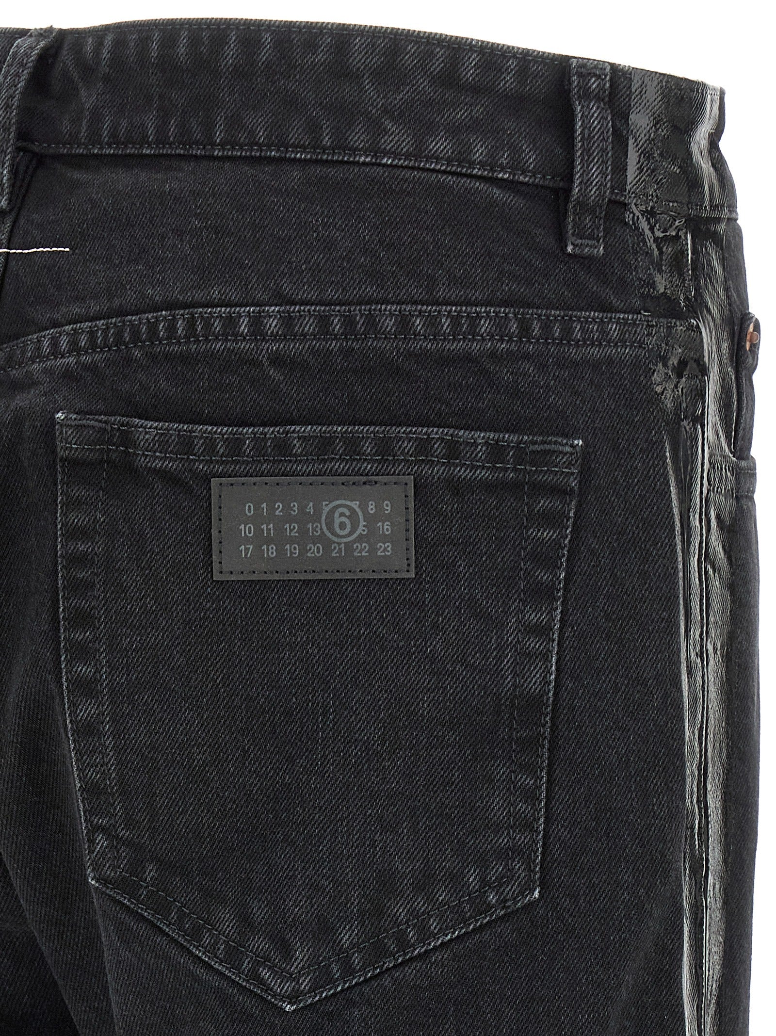 Taped jeans Black Cotton