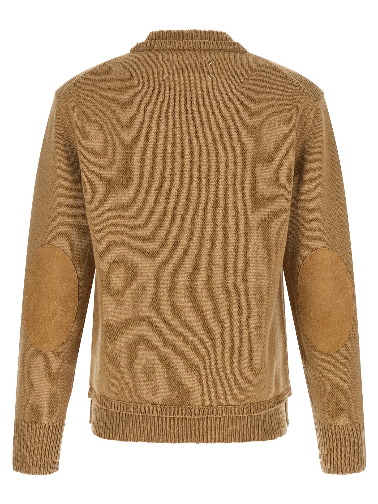 Patch sweater Beige Sweater, Cardigans
