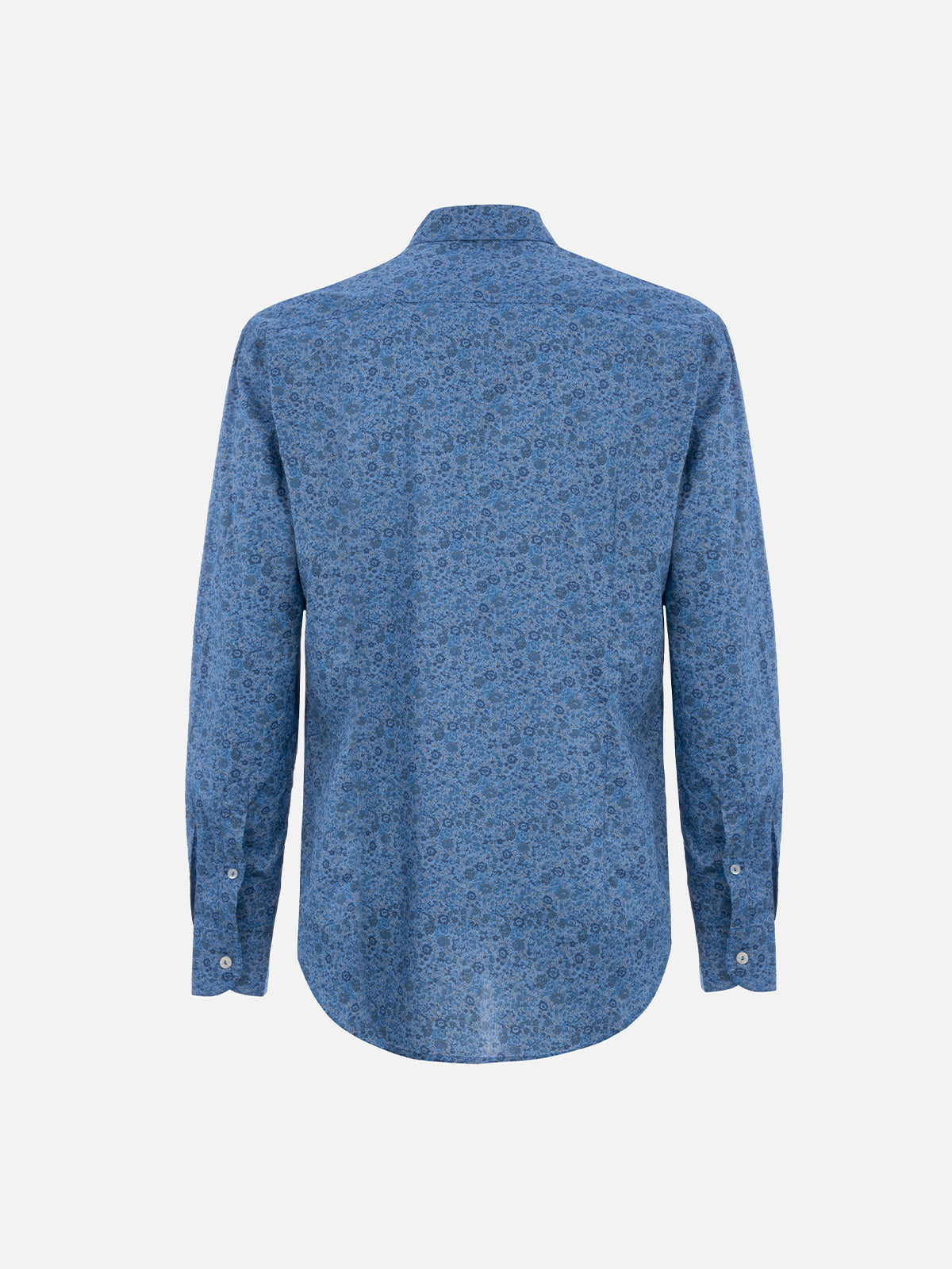 Man Emma & Georgina Muslin Cotton Shirt Sikelia | Made With Liberty Fabric Blue