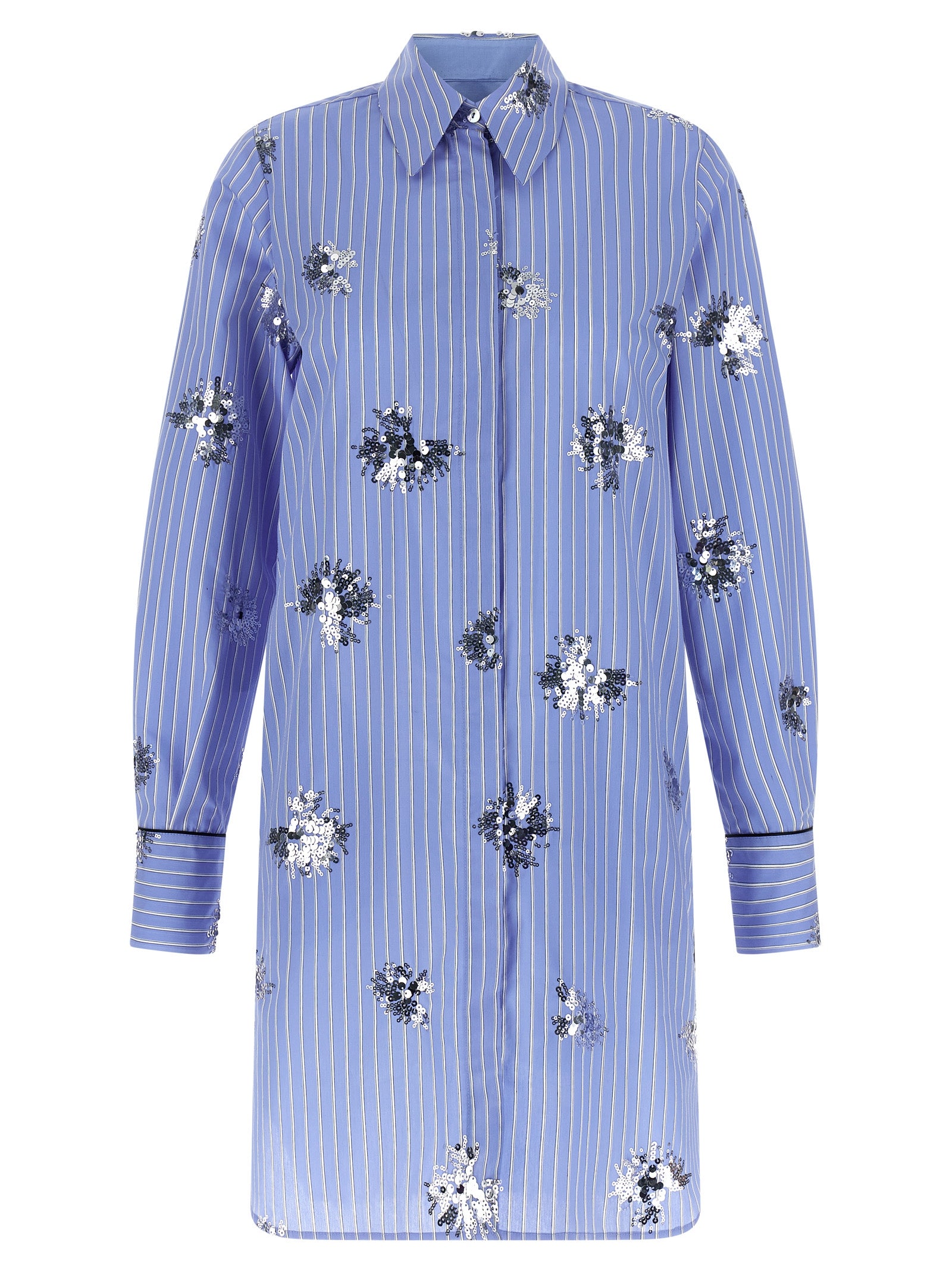 Silenzio Dress Light Blue Cotton