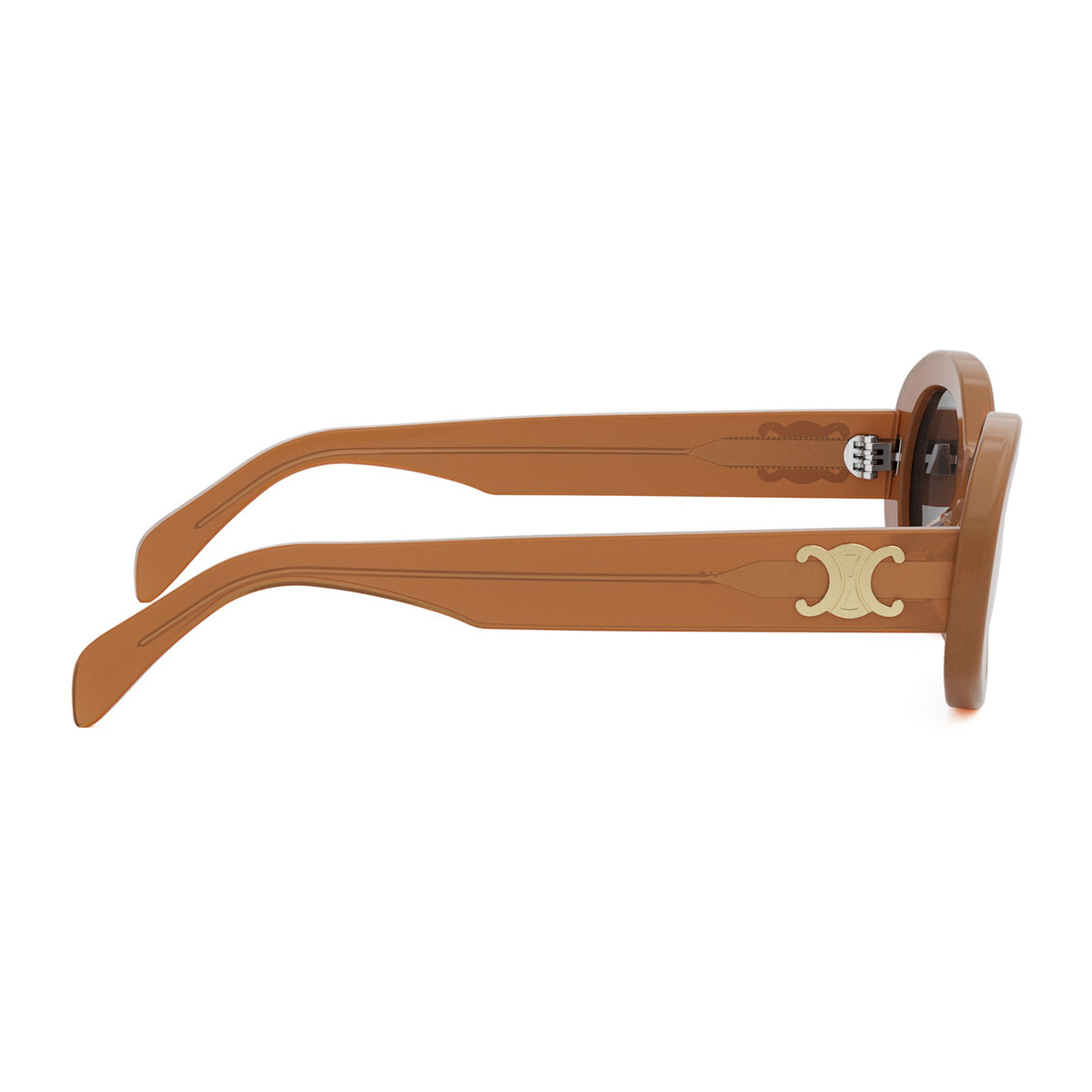 Celine CL40194U Triomphe 45A Opaline Caramel Arancione Acetate Occhiali Da Sole