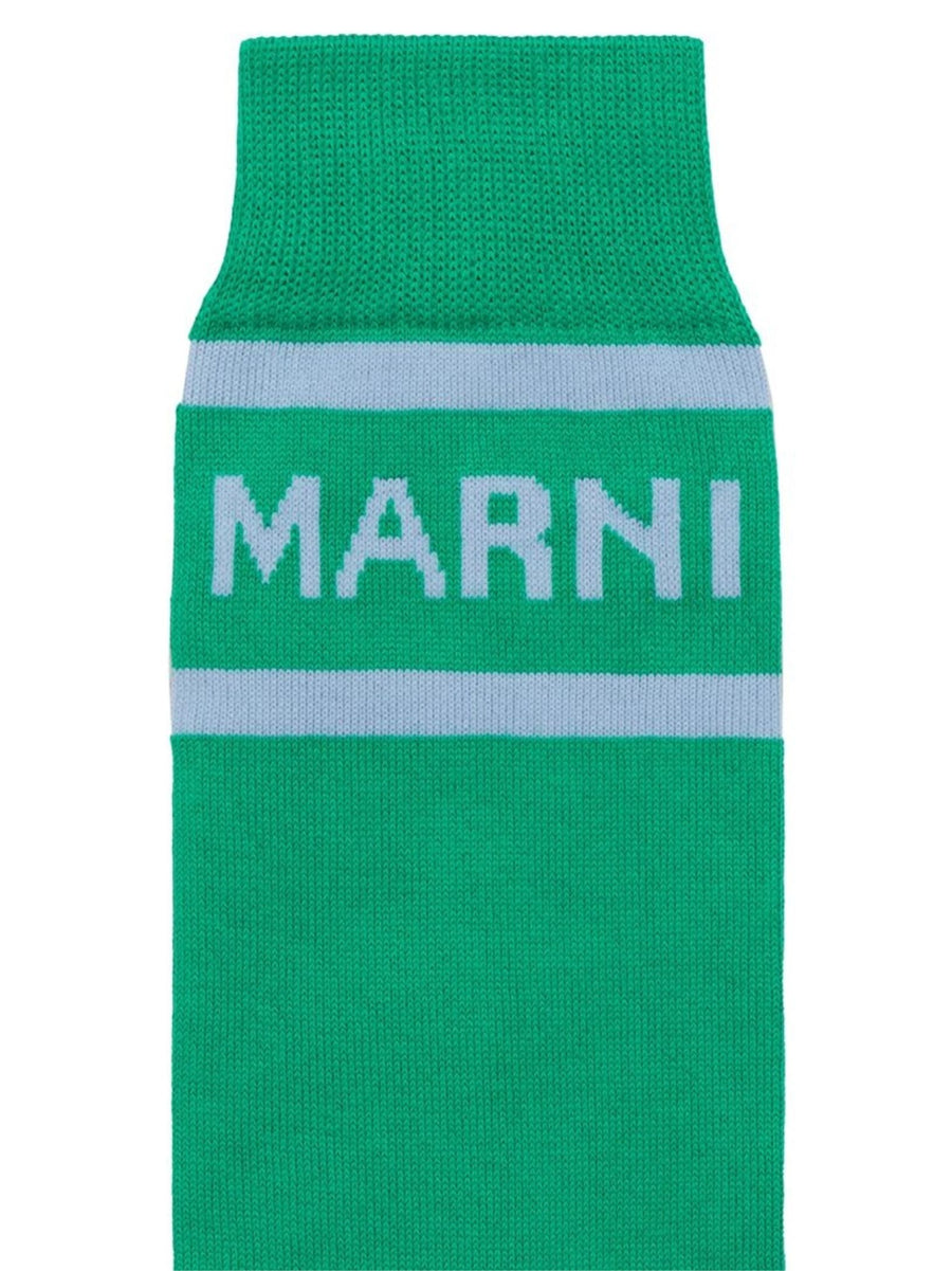 Marni 80% Cotton socks in green