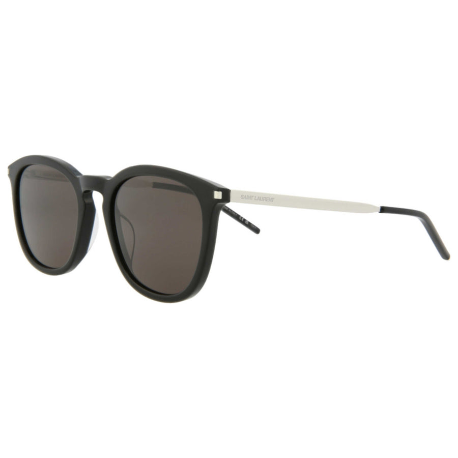 Preloved - Saint Laurent Mens 53 Mm Black Silver Sunglasses Sl360-30008550-001 One Color