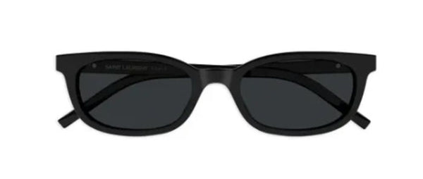 Saint Laurent - Slm160 Shiny Solid Black Acétate Recyclé Sunglasses