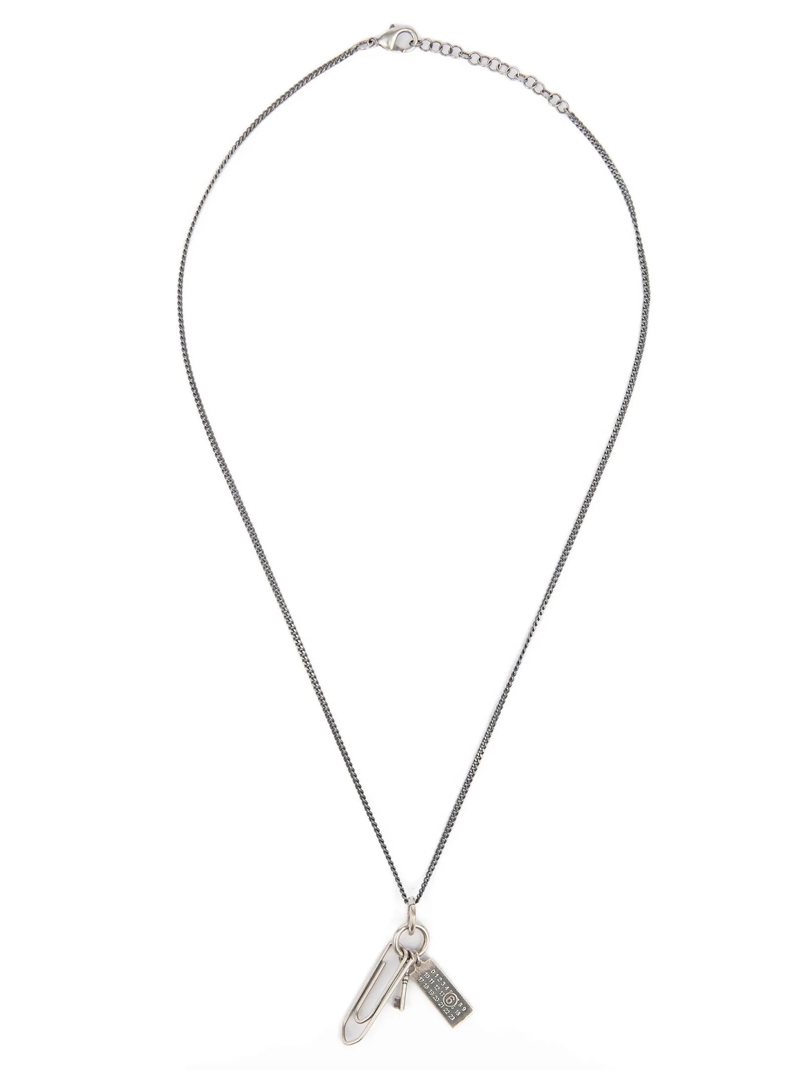 Graffetta necklace Silver Brass Jewelry