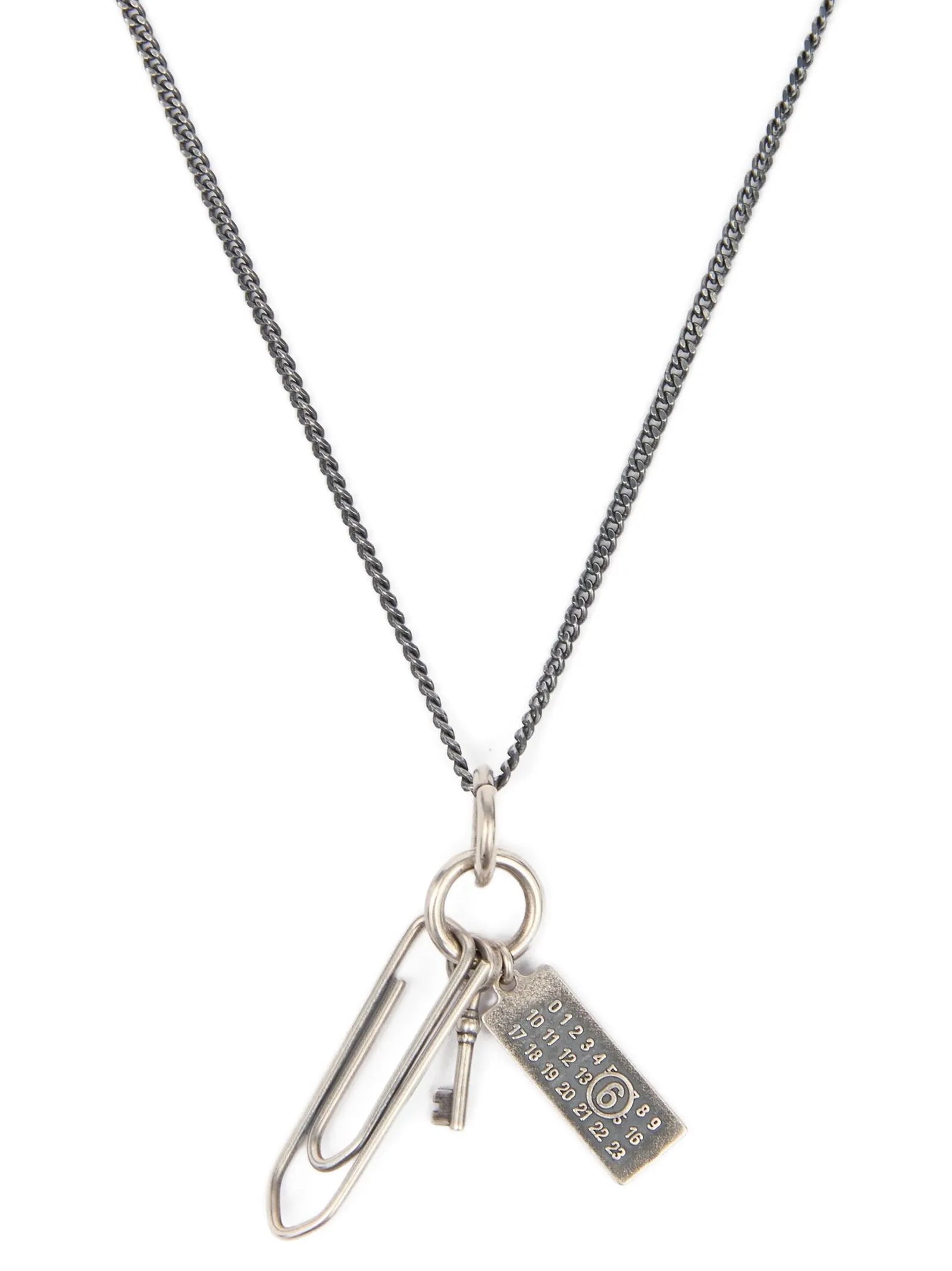 Graffetta necklace Silver Brass Jewelry