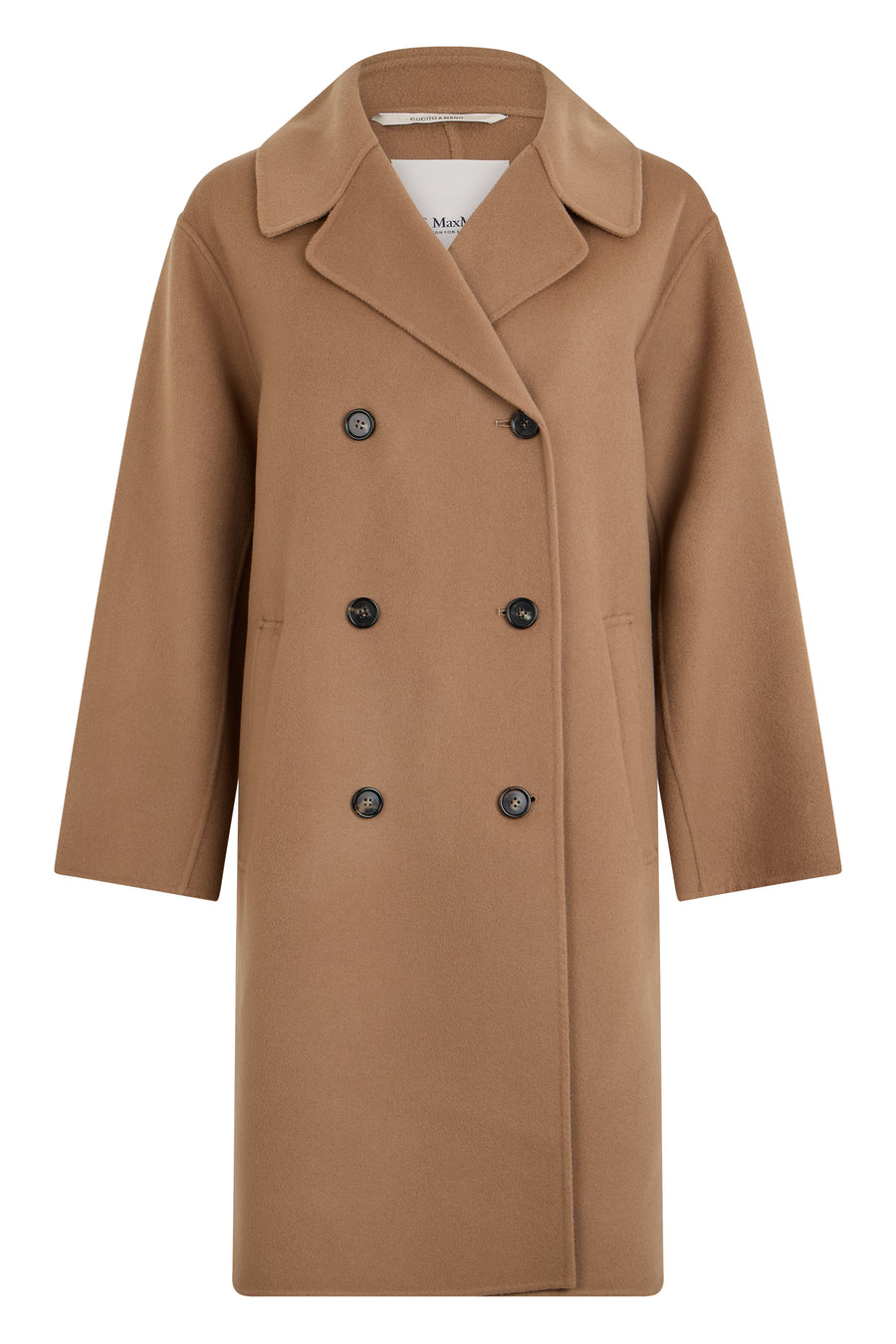 Double-Breasted Coat Magnolia Camel Virgin Wool Double Breasted & Peacoats