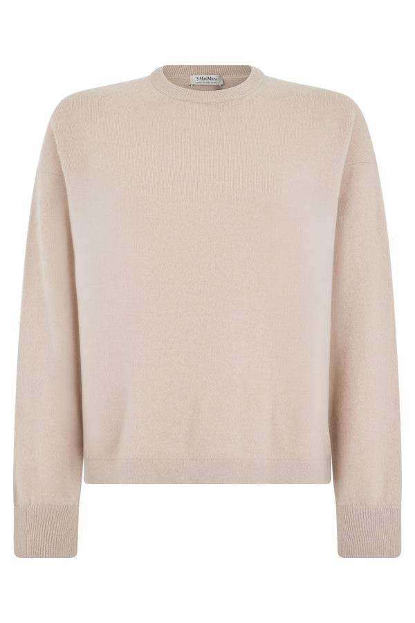 Crewneck Sweater Cashmere Blend Pink Wool