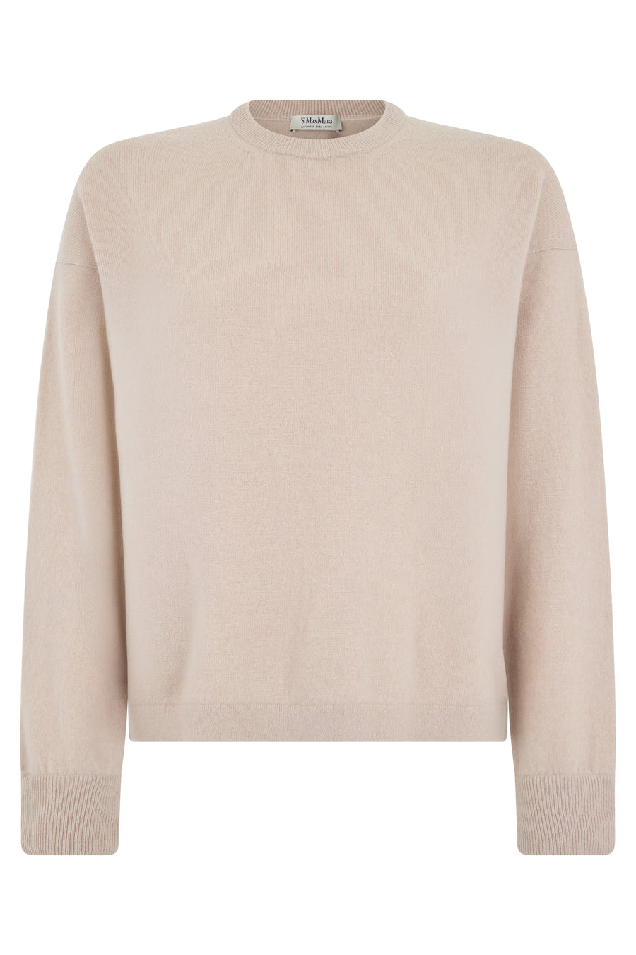 Crewneck Sweater Cashmere Blend Pink Wool