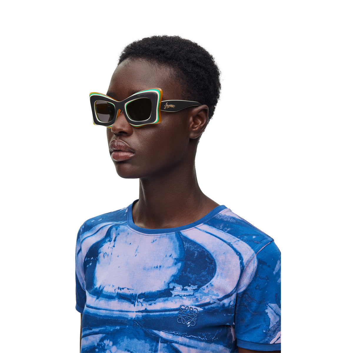 LW40140U PAULAS IBIZA 20a Grigio Antracite Multicolore Acetate Occhiali Sole