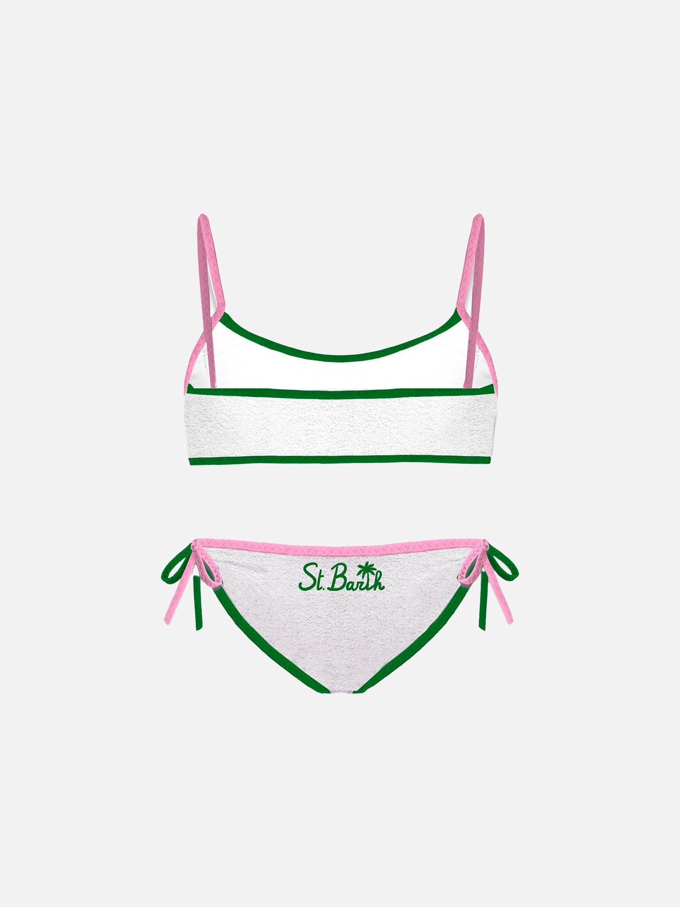 Girl Terry Bralette Bikini Pink
