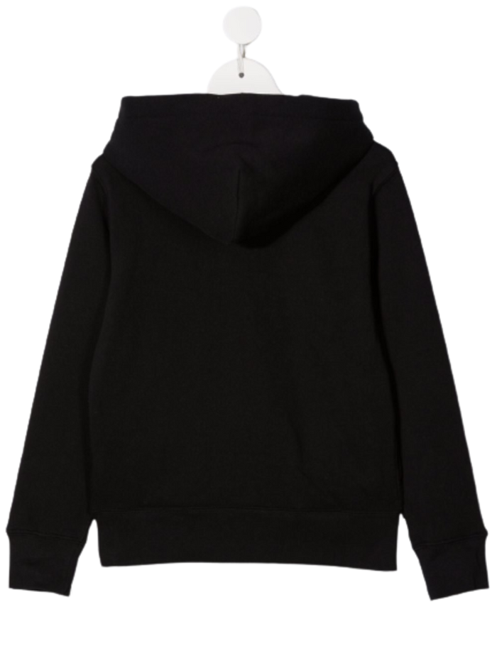 Polo Ralph Lauren Kidss Black Cotton Hoodie With Logo Print Polyester Sweatshirts