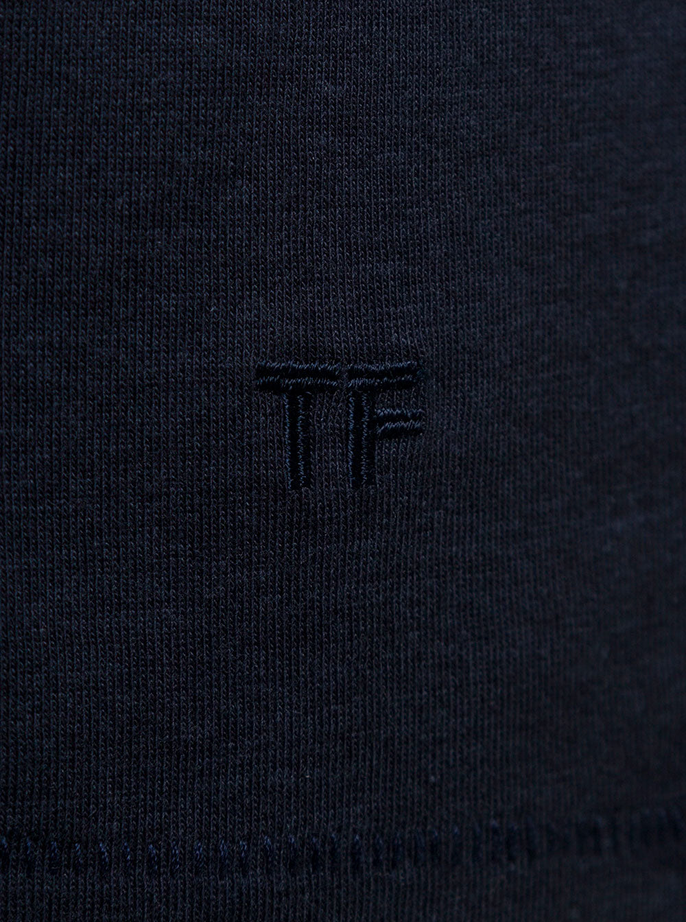Blue Crew Neck T-Shirt With Embroidered Logo Cotton Blend Man Blu Lyocell Tshirts And Polo Shirts