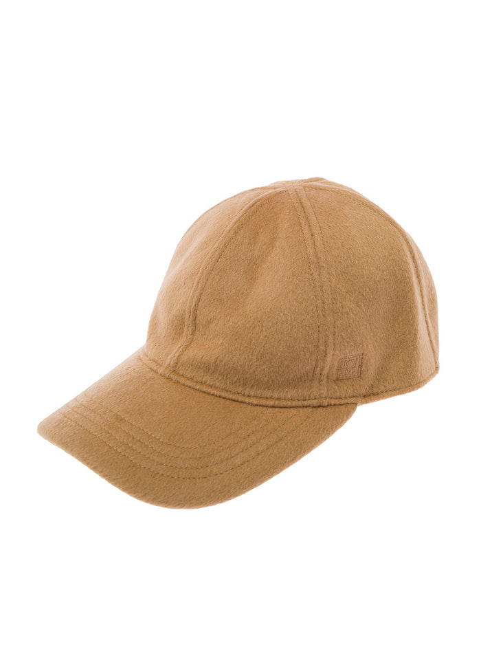 Doublé Baseball Cap Beige Wool Cashmere Hats And Gloves