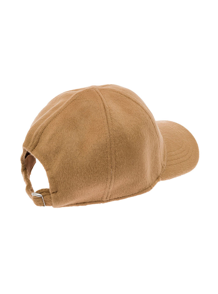 Doublé Baseball Cap Beige Wool Cashmere Hats And Gloves
