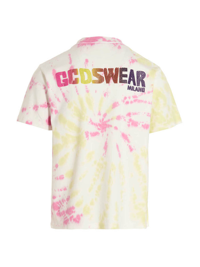 T-shirt GCDS Tie Dye Multicolor Cotton