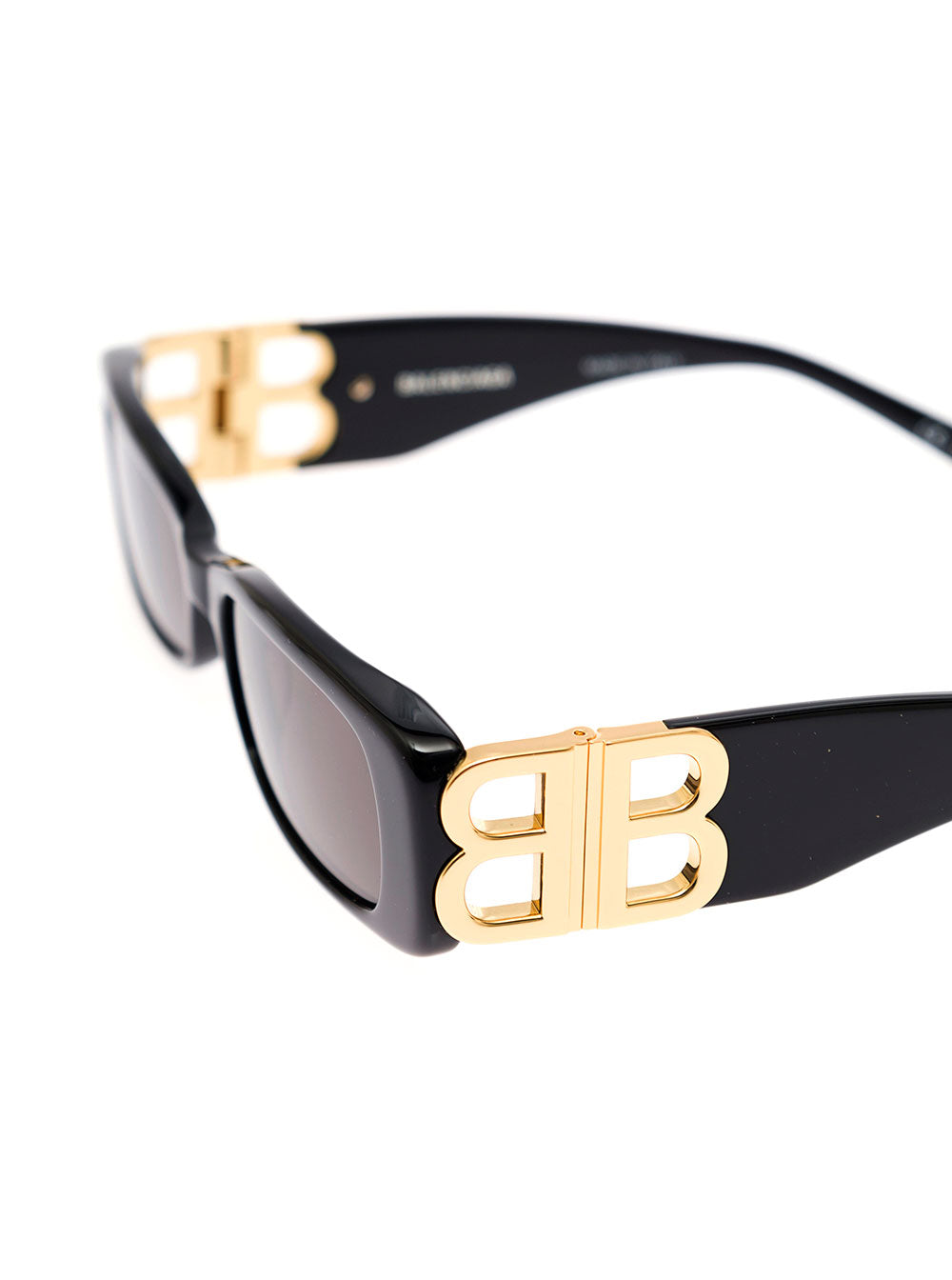 Dynasty Rectangle Black Rectangular With Gold-Tone Detailing Acetate Woman Earrings