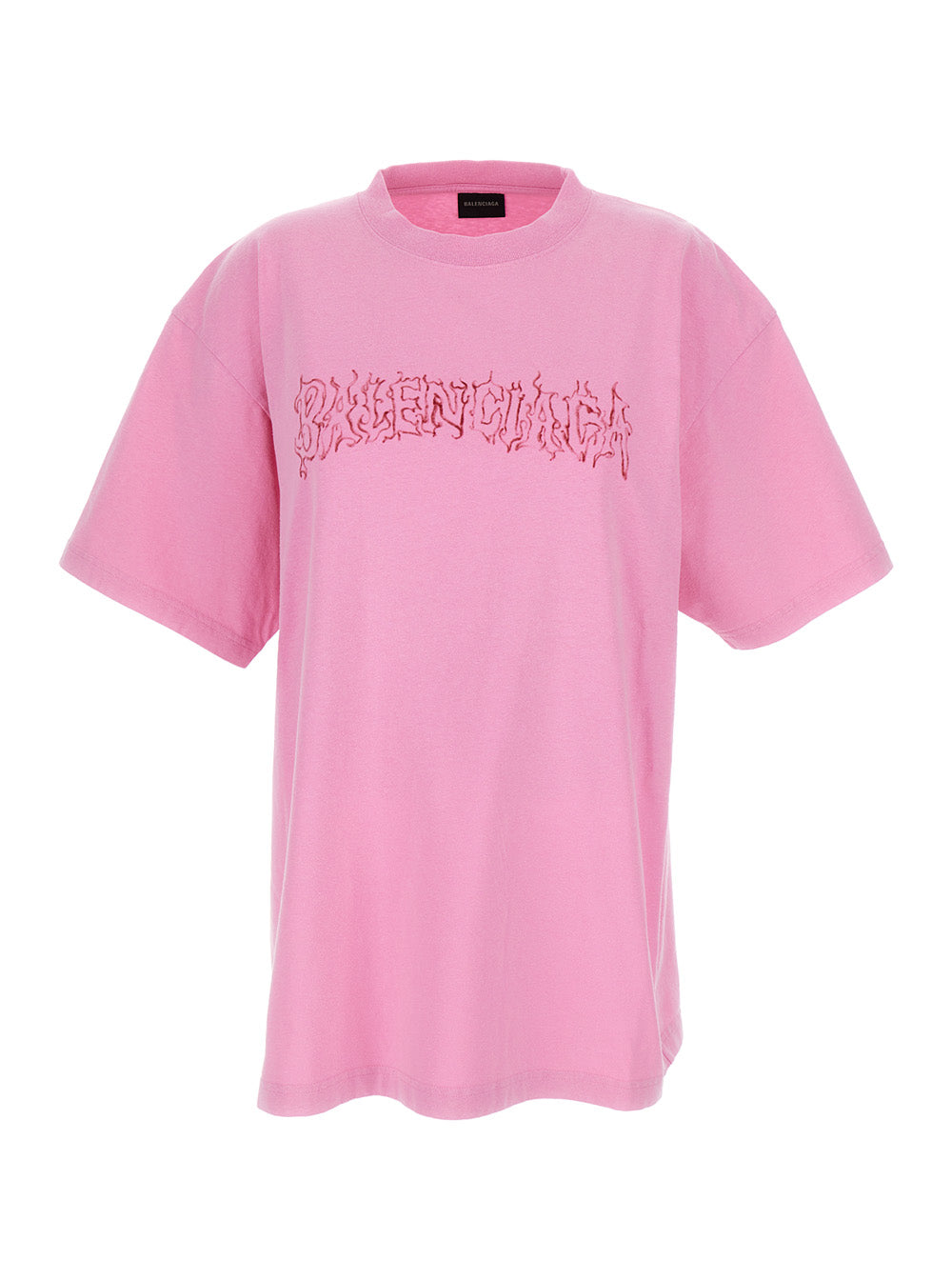 Pink Oversize T-Shirt With Diy Printed Logo Cotton Woman Tshirts And Polo Shirts