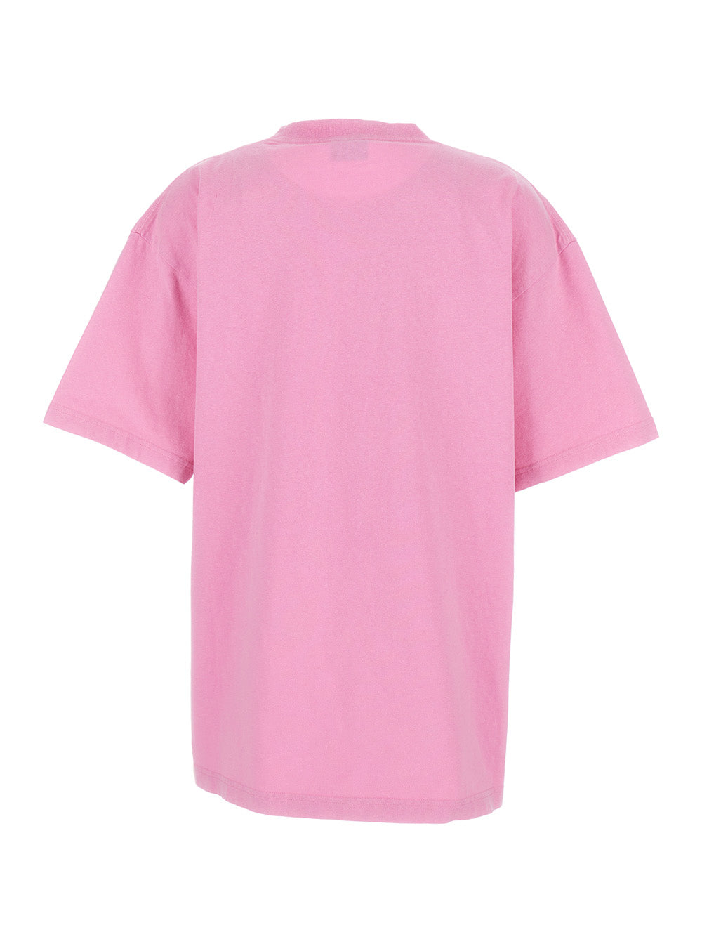 Pink Oversize T-Shirt With Diy Printed Logo Cotton Woman Tshirts And Polo Shirts