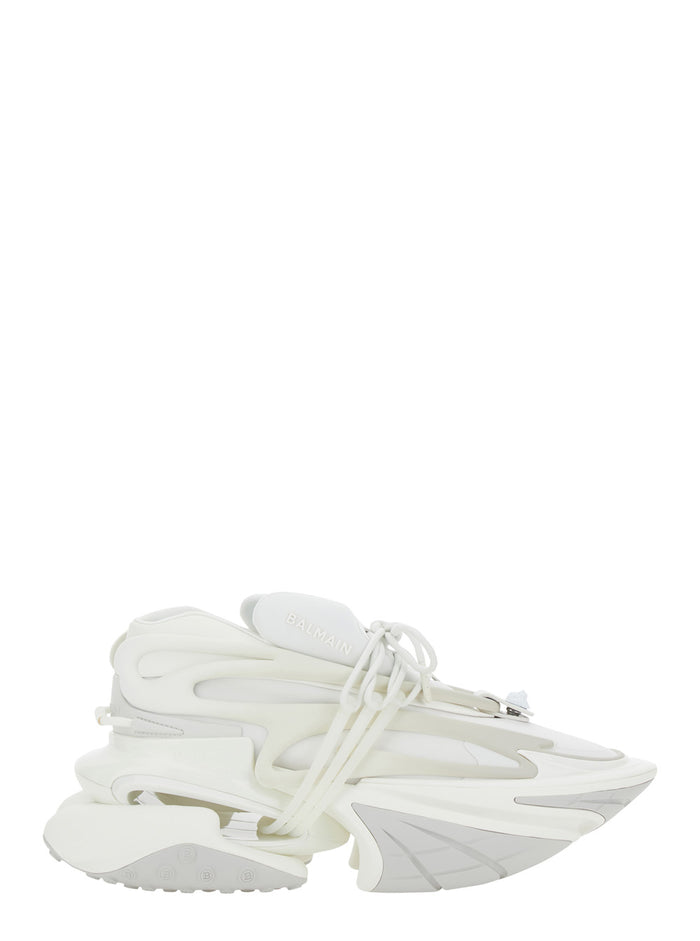 Unicorn White Low Top Sneakers Neoprene And Leather Man