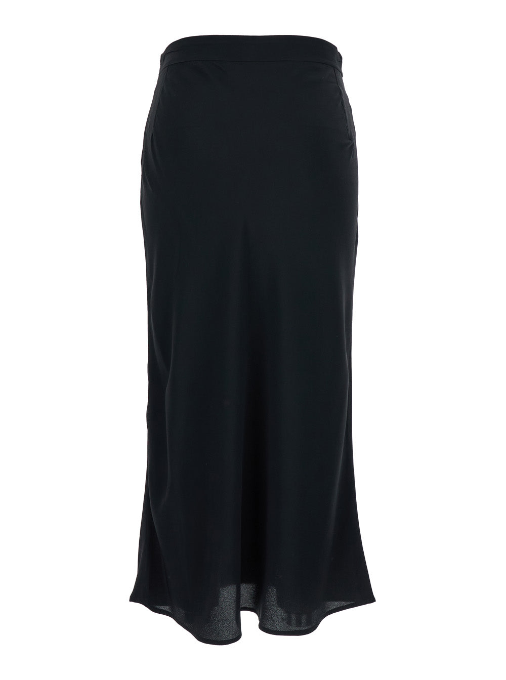 Gonna Black Silk Acetate Skirt